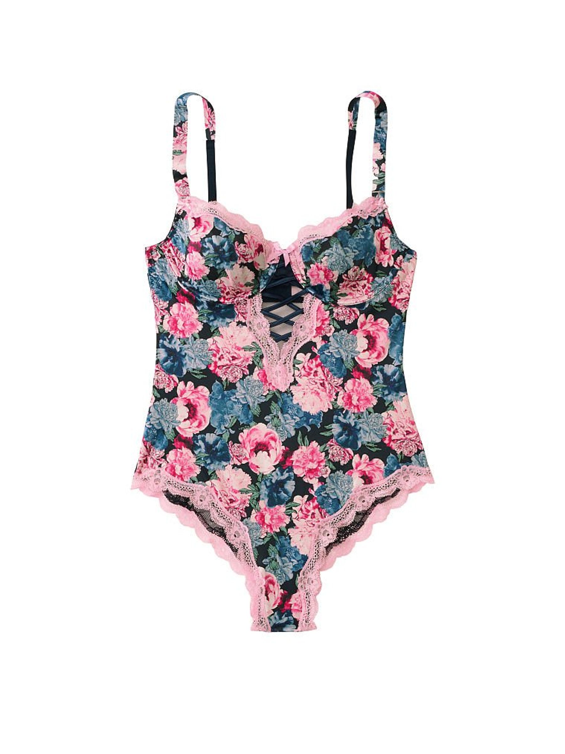 Bloom Print Second Skin Teddy - Image 1 of 2