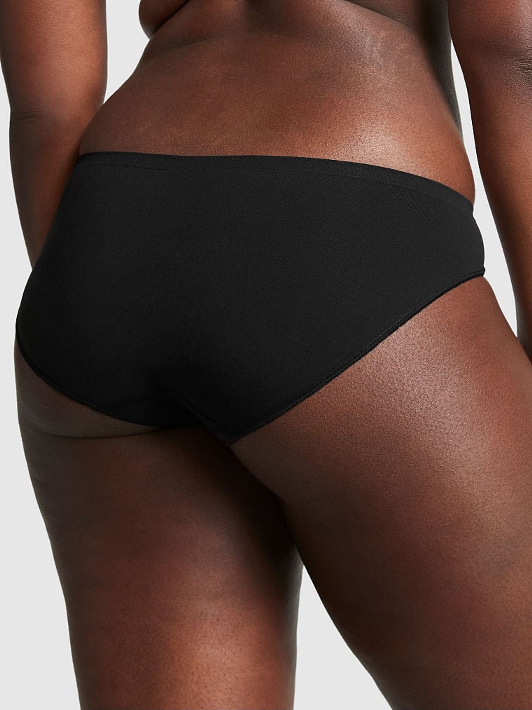 Pure Black Seamless Bikini Knickers - Image 2 of 3