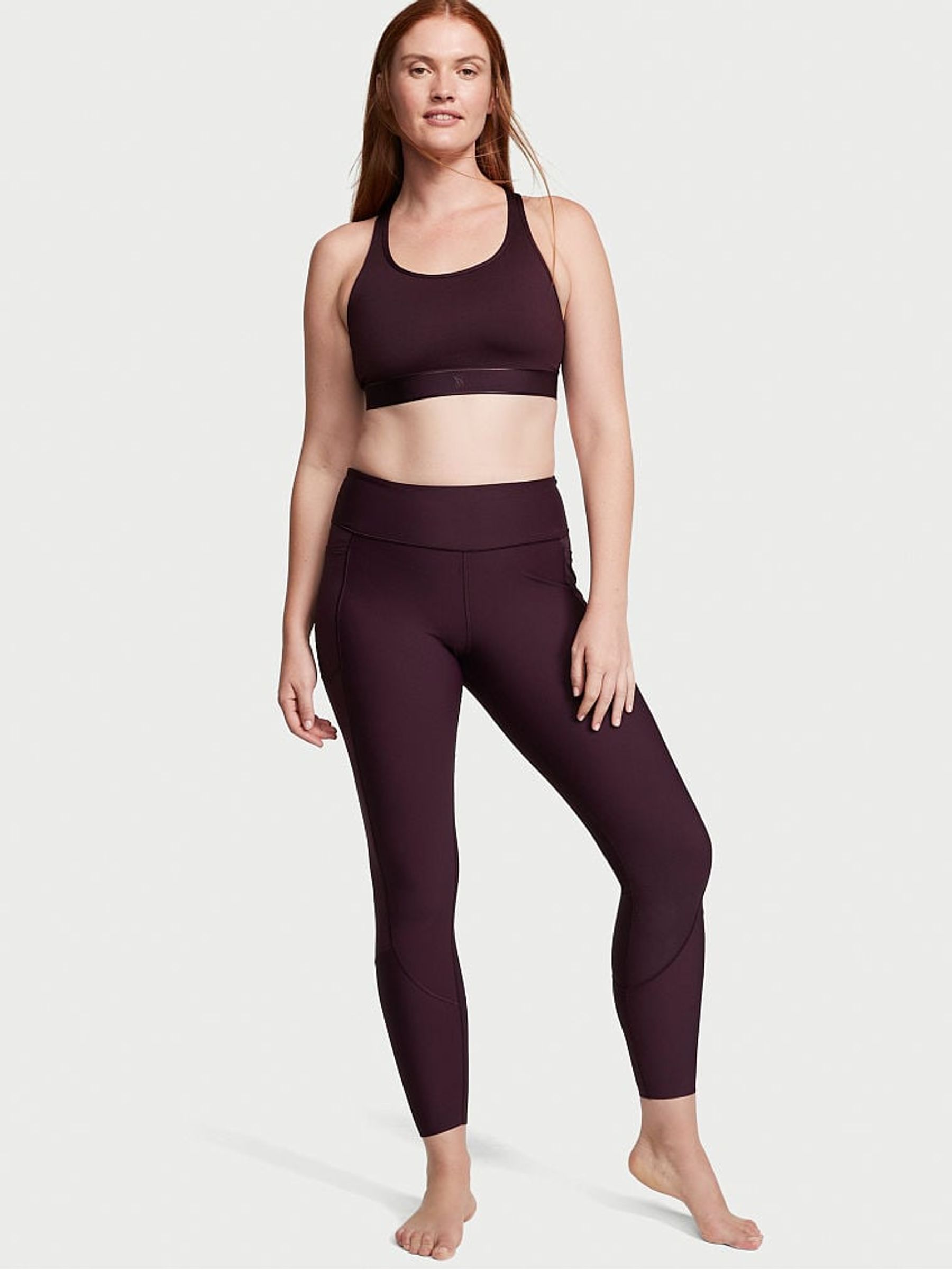 Winter Wine Purple Total Knockout Mid Rise Legging - Image 3 of 4
