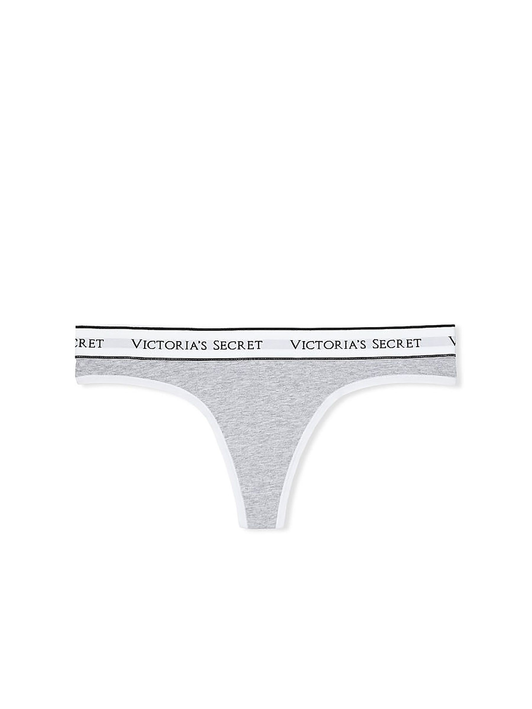 Grey Thong Logo Knickers - Image 3 of 3