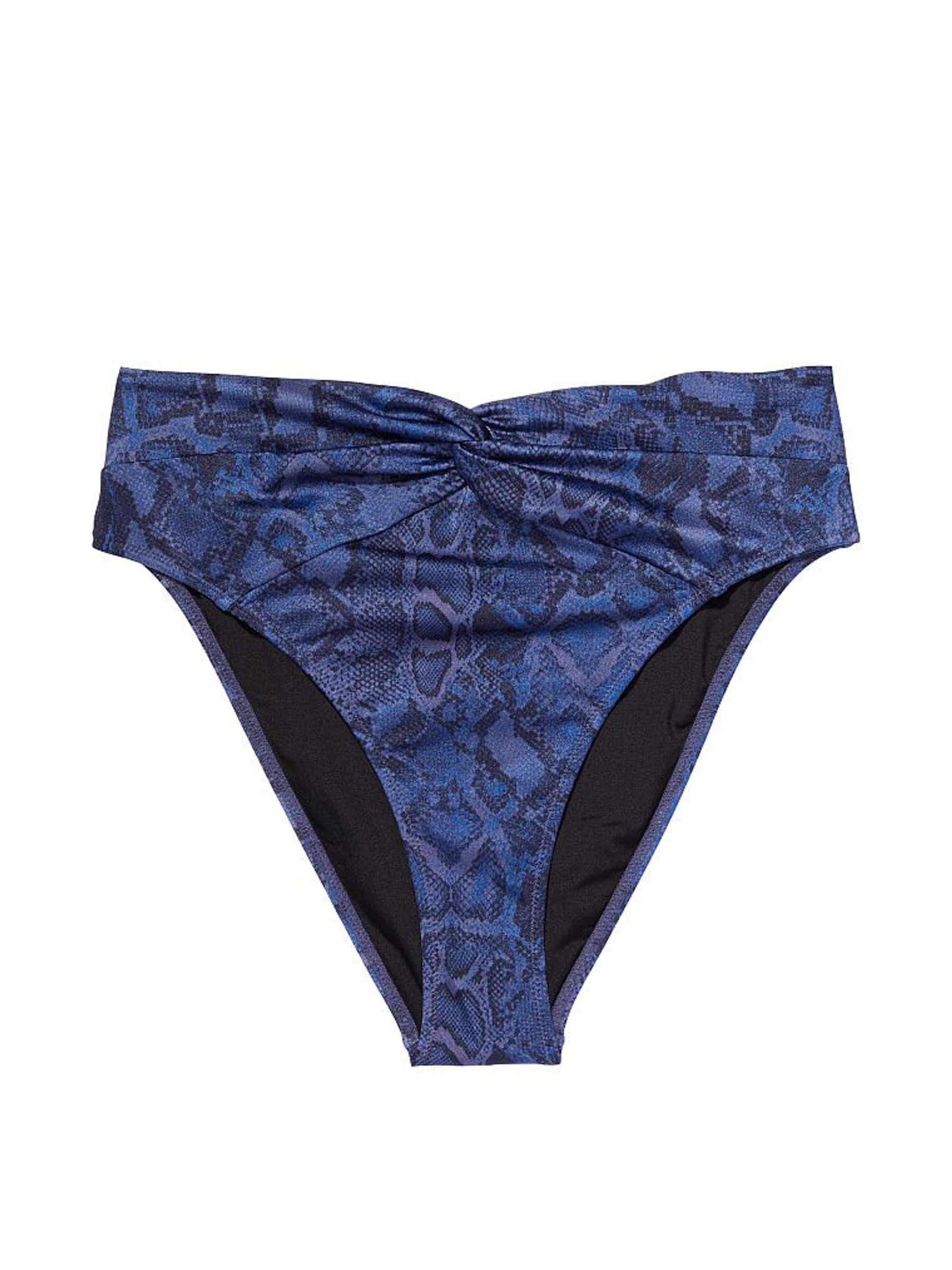 Blue Snake Twist HighRise Cheeky Swim Bottom - Image 3 of 4