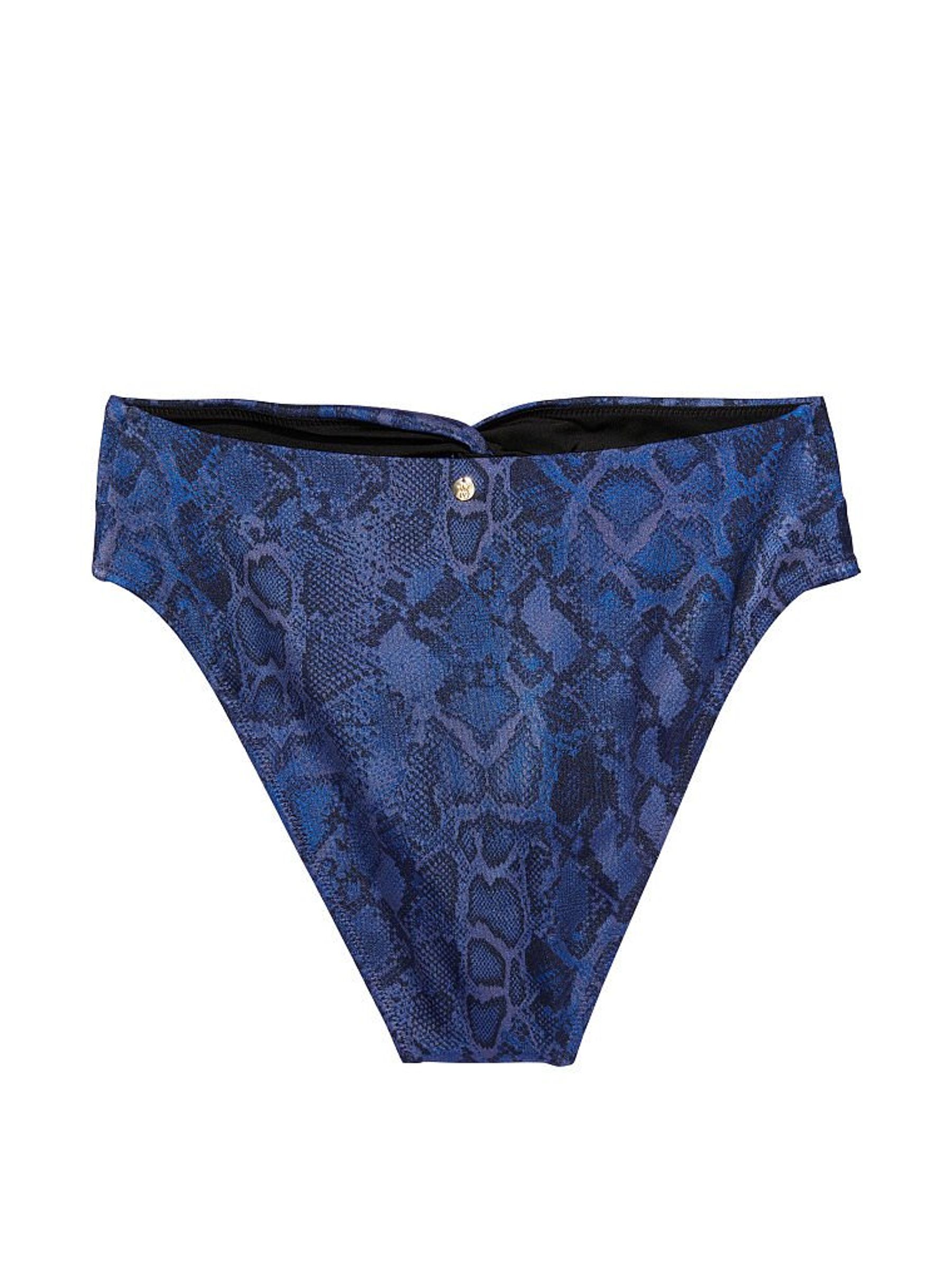 Blue Snake Twist HighRise Cheeky Swim Bottom - Image 4 of 4