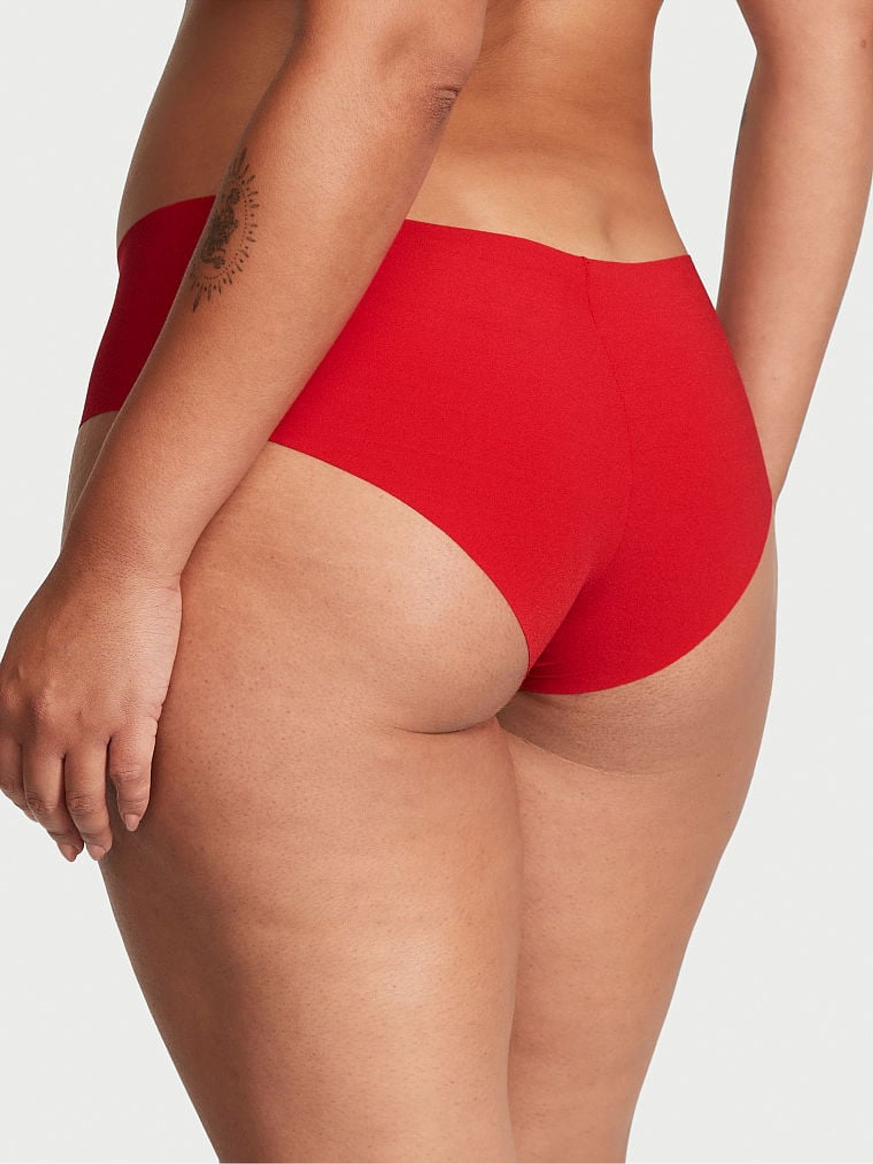 Lipstick Red Gold Posey Lace Cheeky Knickers - Image 2 of 4