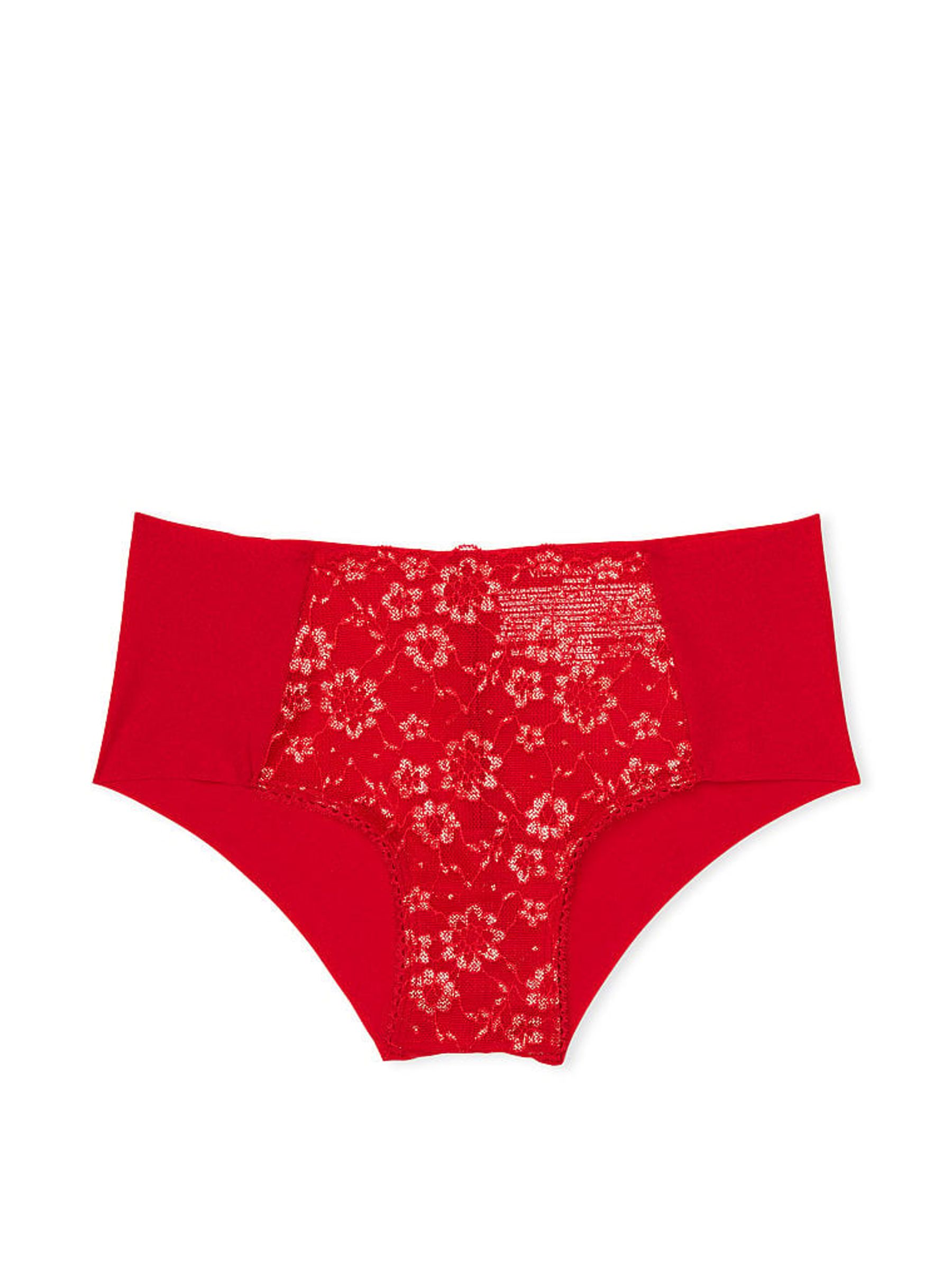 Lipstick Red Gold Posey Lace Cheeky Knickers - Image 4 of 4