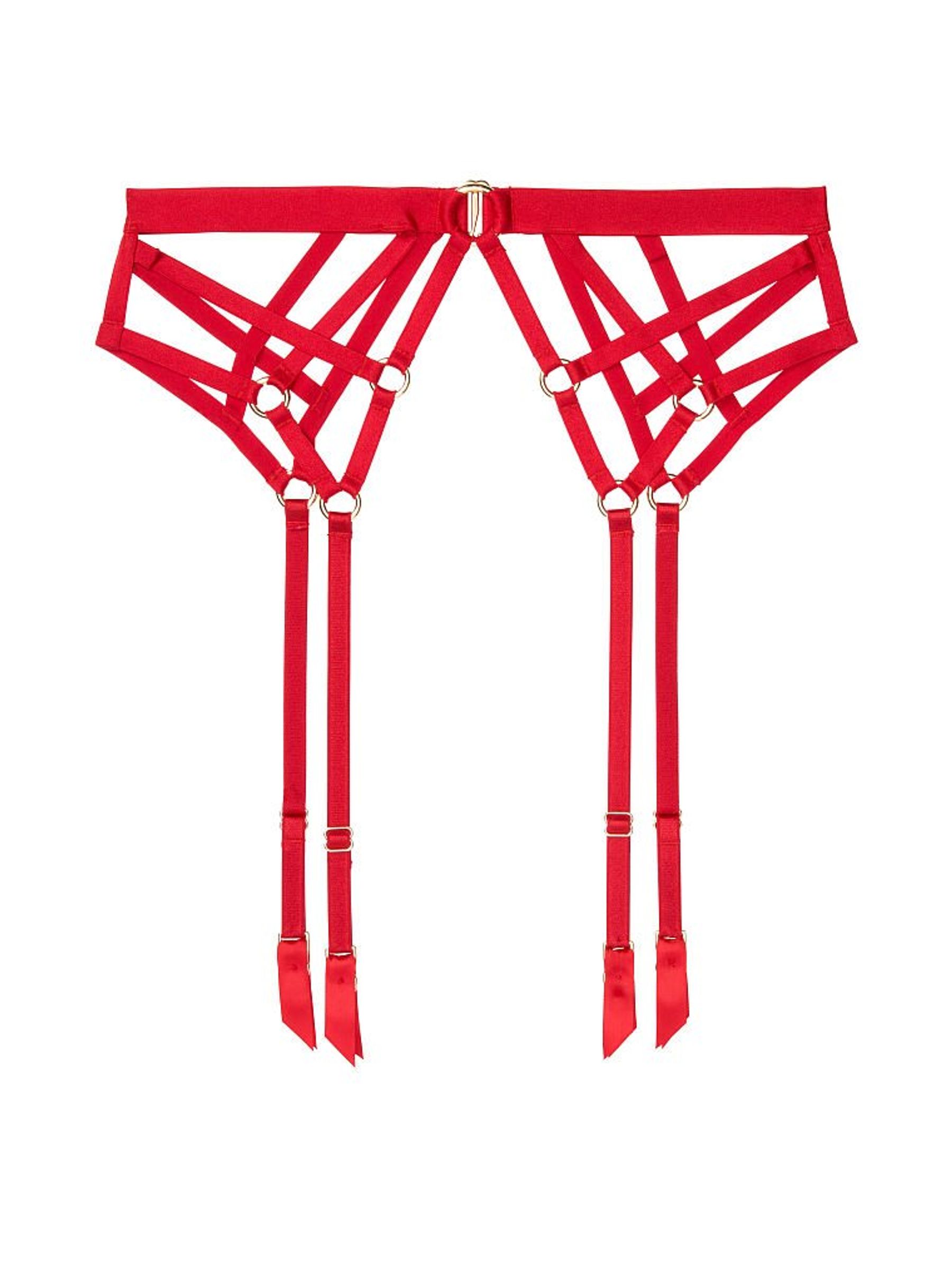 Red Strappy Garter Belt - Image 3 of 3 Red Strappy Garter Belt - Image 3 of 3