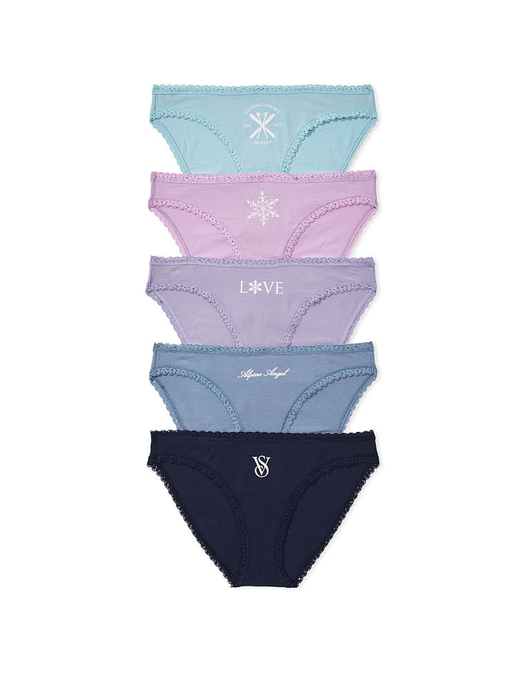Black/Purple/Blue Bikini Knickers Multipack - Image 1 of 1