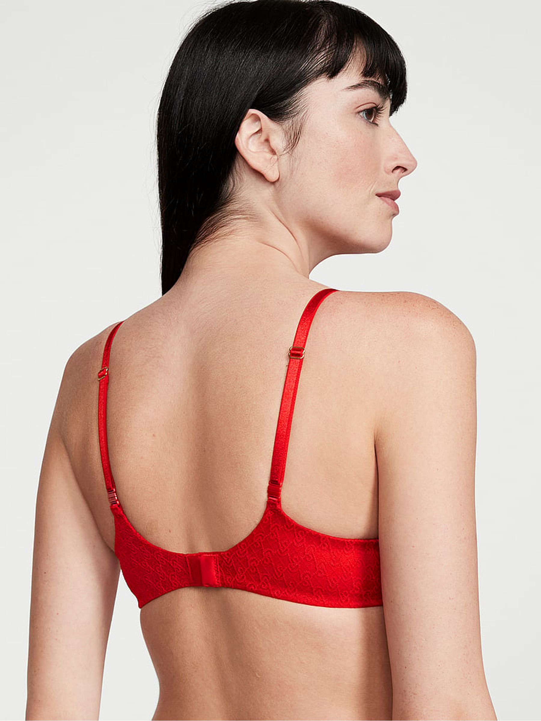 Lipstick Red Icon Push Up Demi Bra - Image 2 of 3