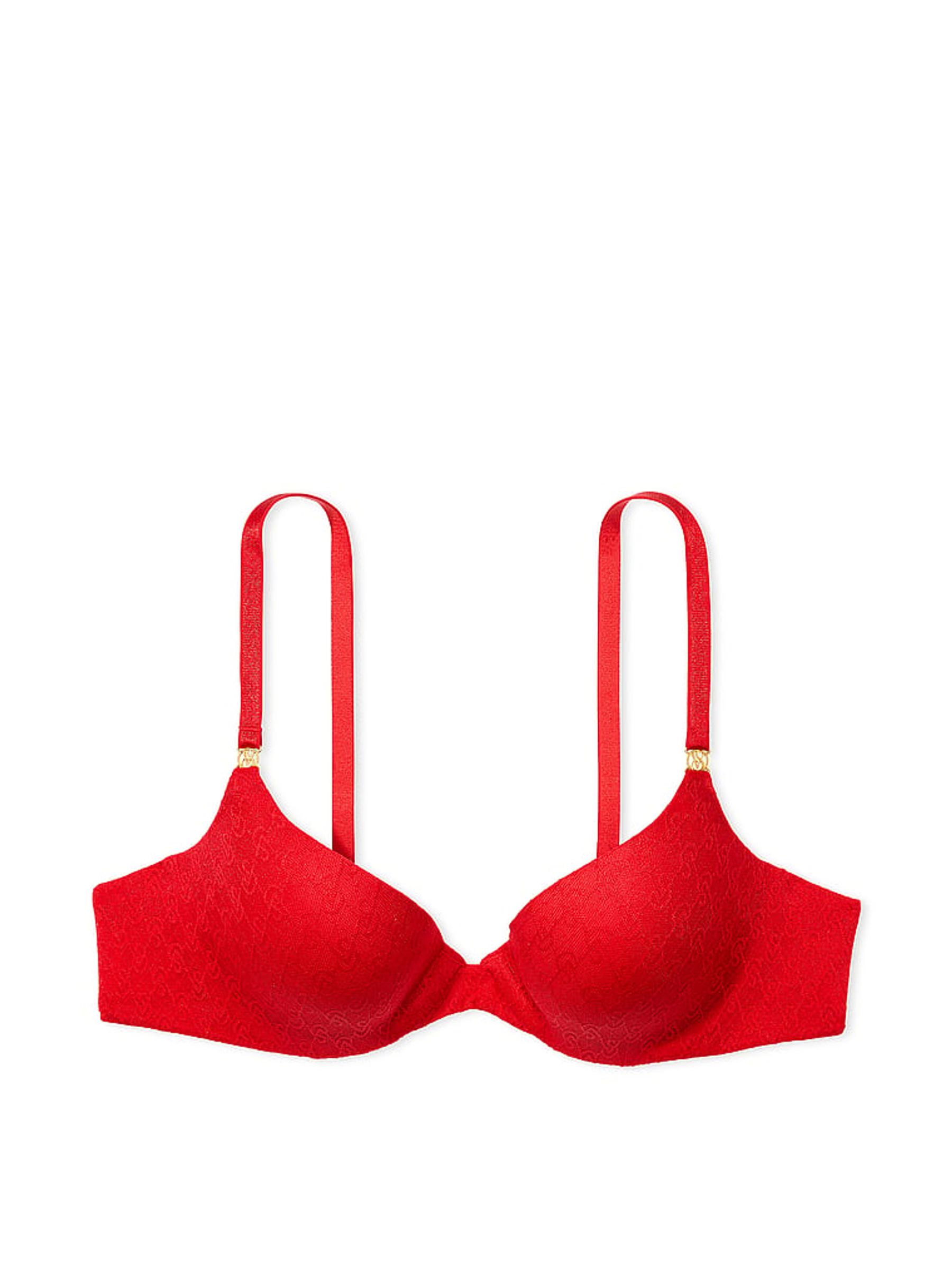 Lipstick Red Icon Push Up Demi Bra - Image 3 of 3
