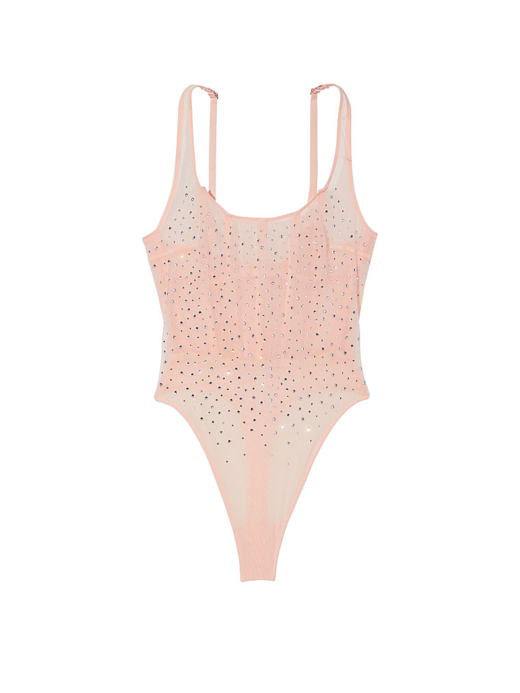 Purest Pink Sugar Coated Embellishment Bodysuit - Image 4 of 4 Purest Pink Sugar Coated Embellishment Bodysuit - Image 4 of 4