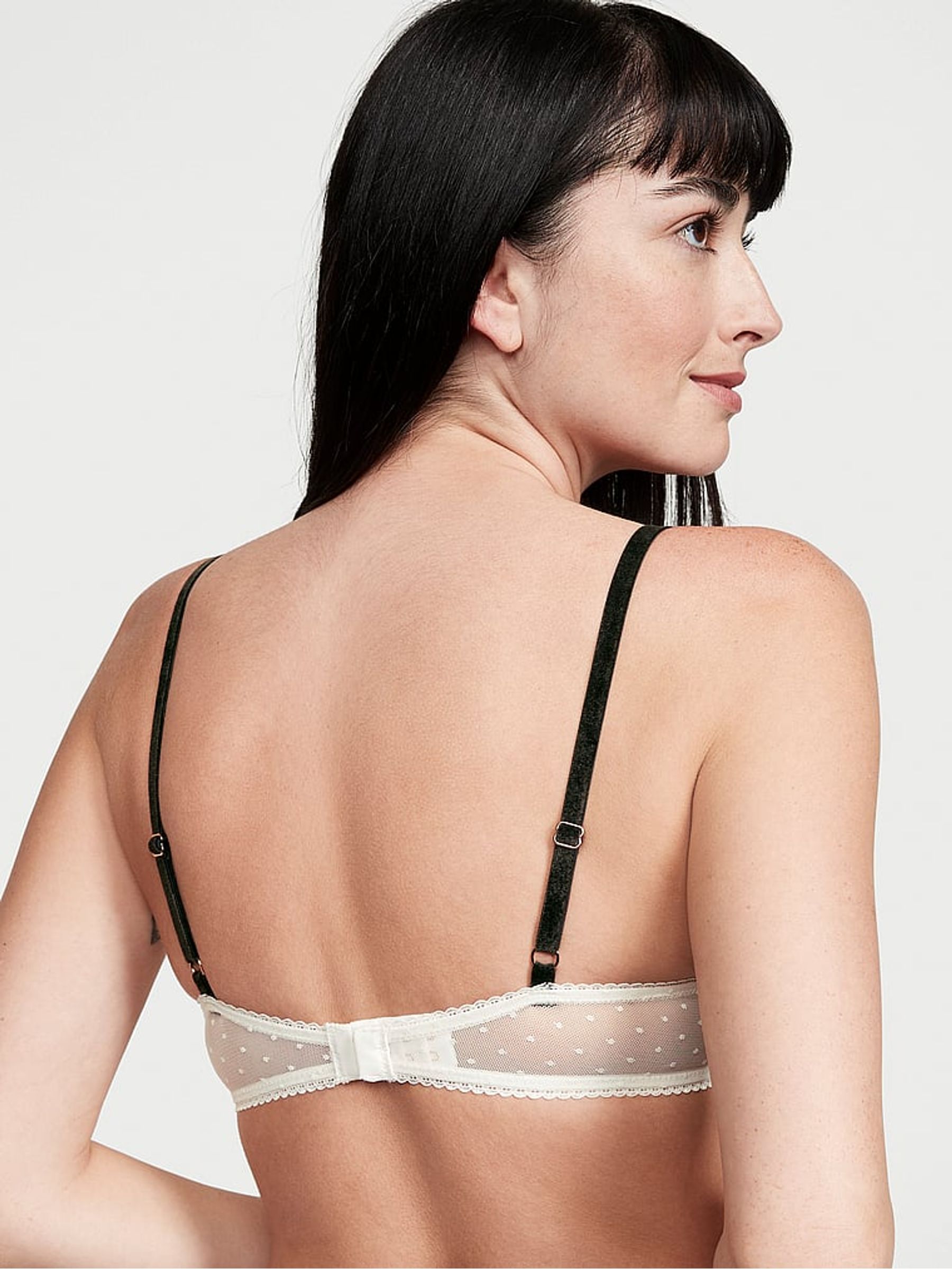 Coconut White Lace Trim Balcony Bra - Image 2 of 3