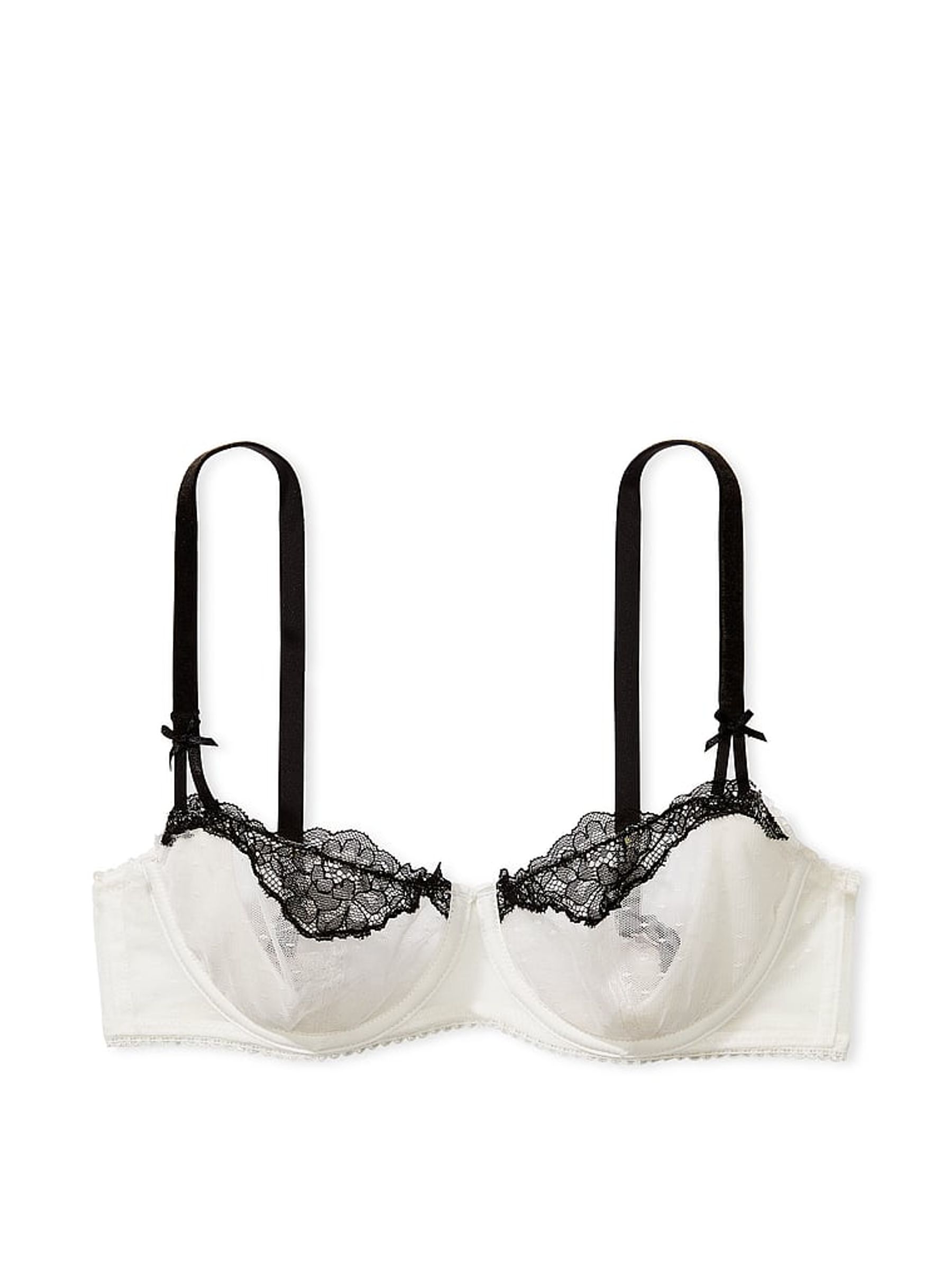 Coconut White Lace Trim Balcony Bra - Image 3 of 3
