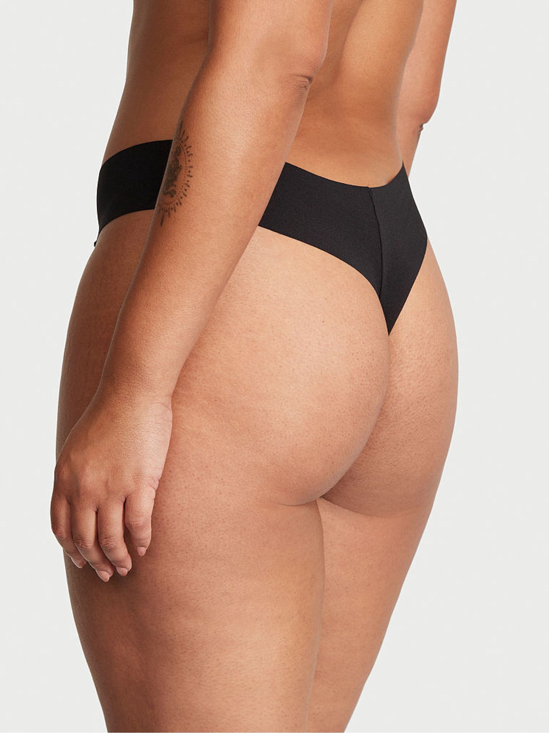 Black Fleur Noir Thong Knickers - Image 2 of 3
