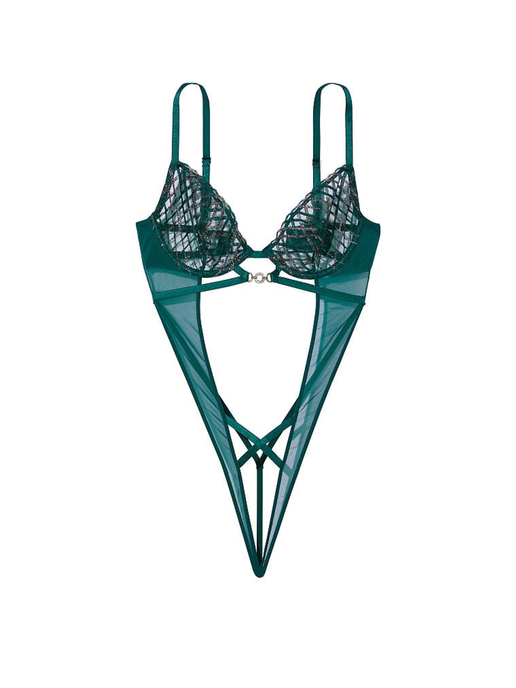 Black Ivy Green Geo Bodysuit - Image 3 of 3