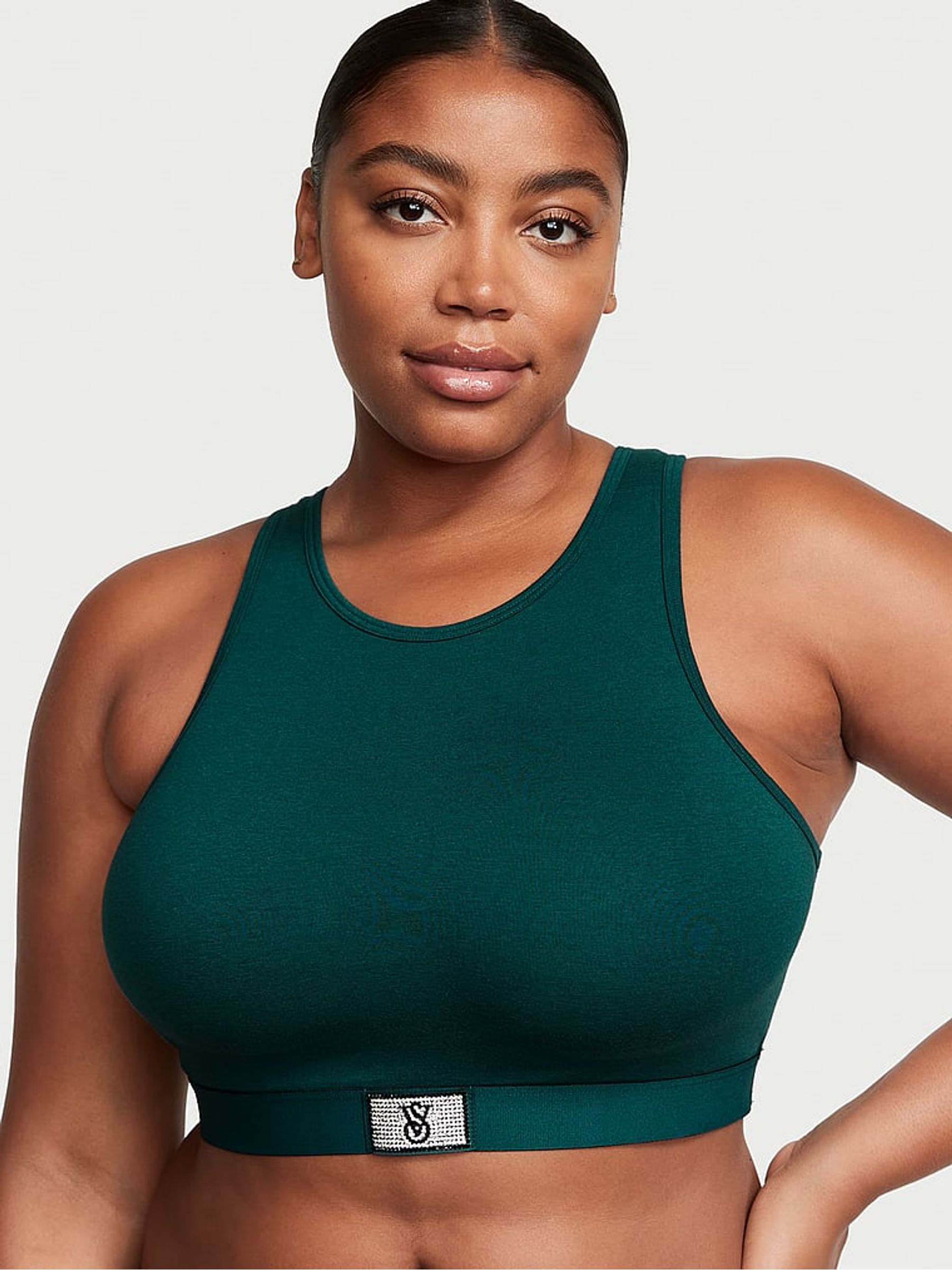 Black Ivy Green Bralette Low Impact T-Shirt Bra - Image 1 of 3