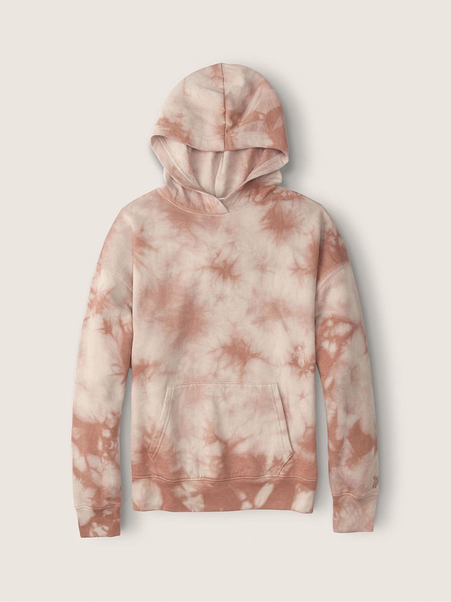 Stucco Beige Cloudy Tie Dye Unisex Pullover Sweatshirt - Image 4 of 4