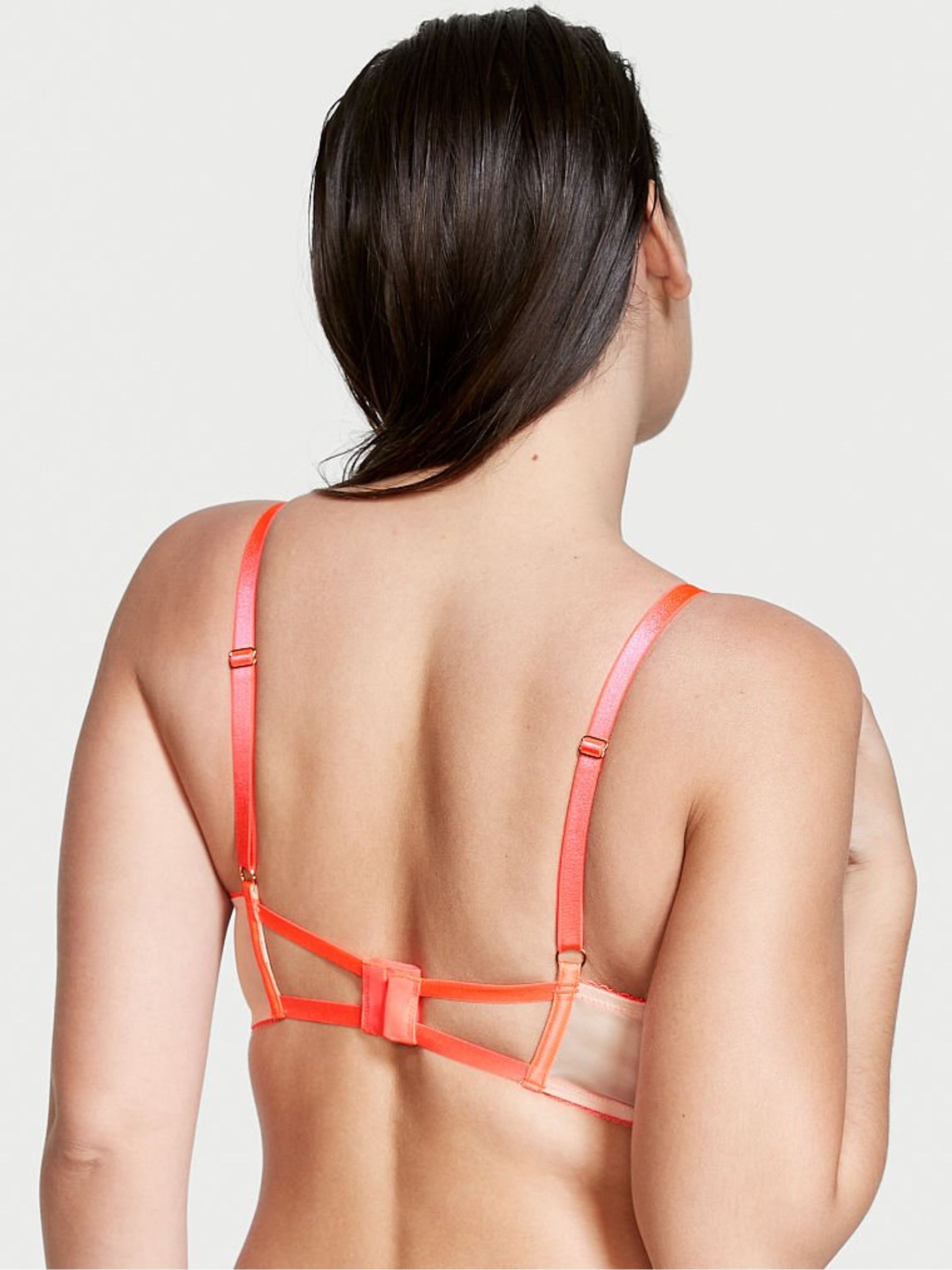 Champagne Nude Embroidered Push Up Bra - Image 2 of 4