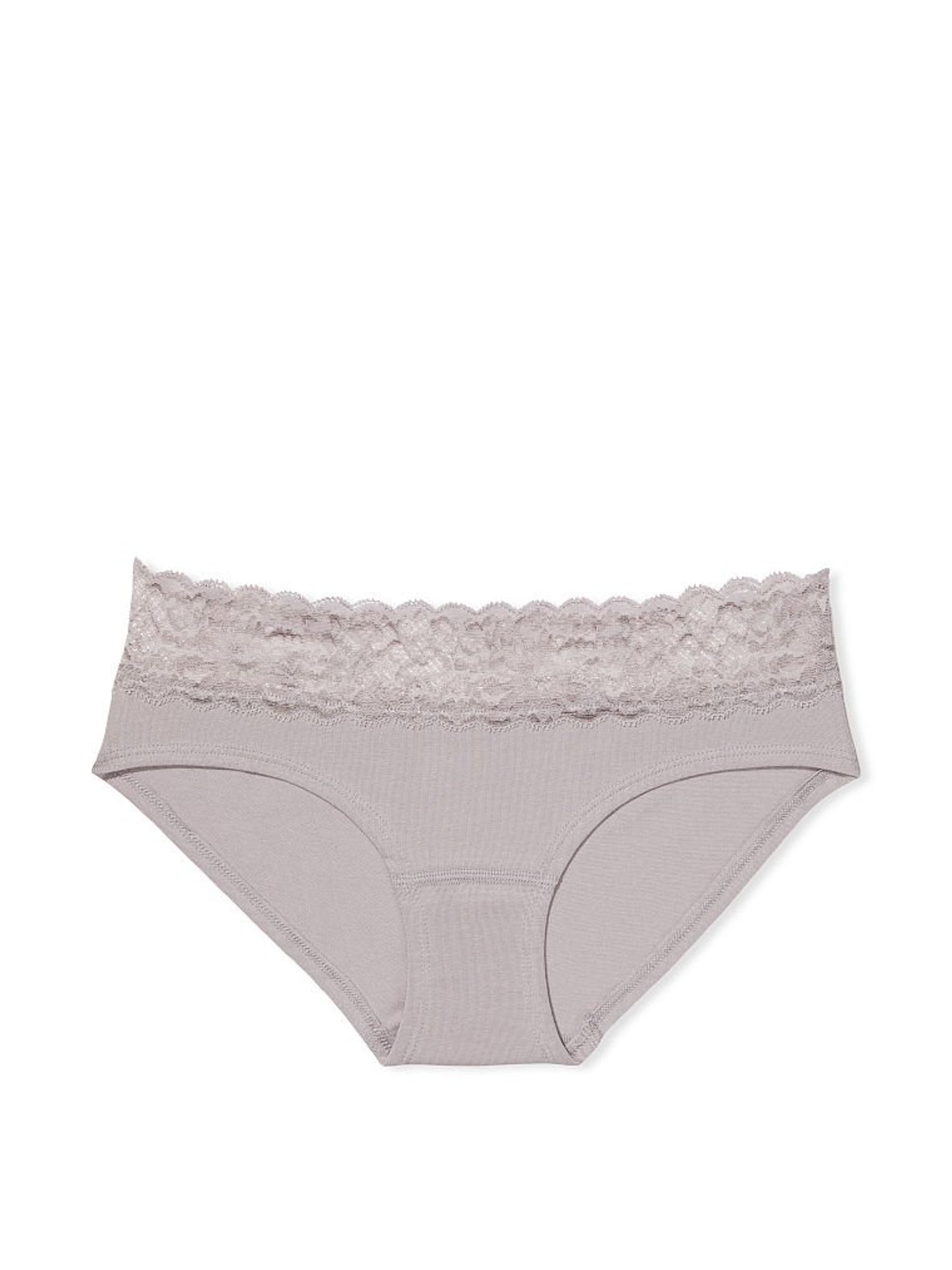 Grey Skies Retro Floral LaceWaist Hipster Panty - Image 3 of 3