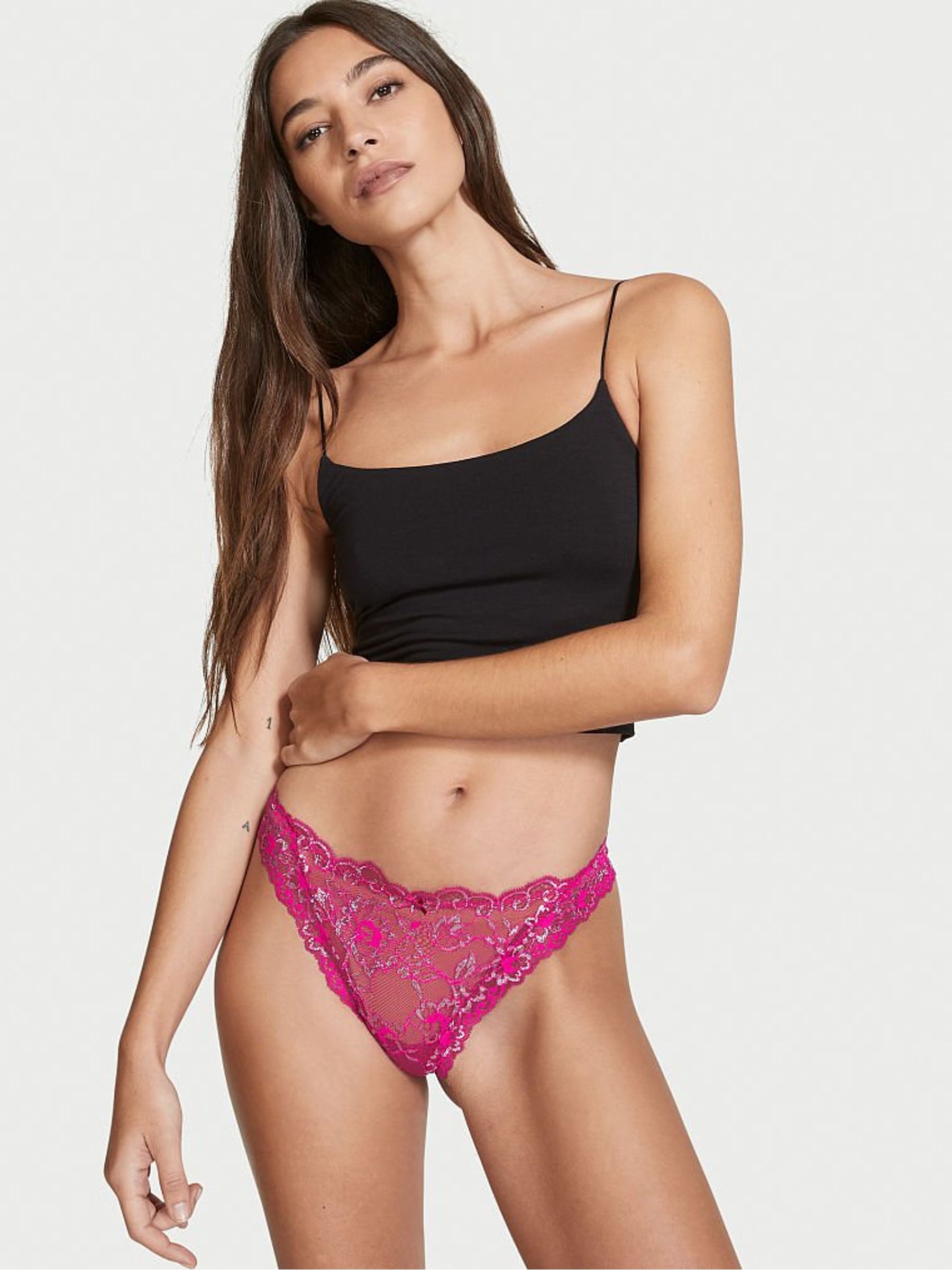 Wicked Rose Allure Lace Thong - Image 1 of 3
