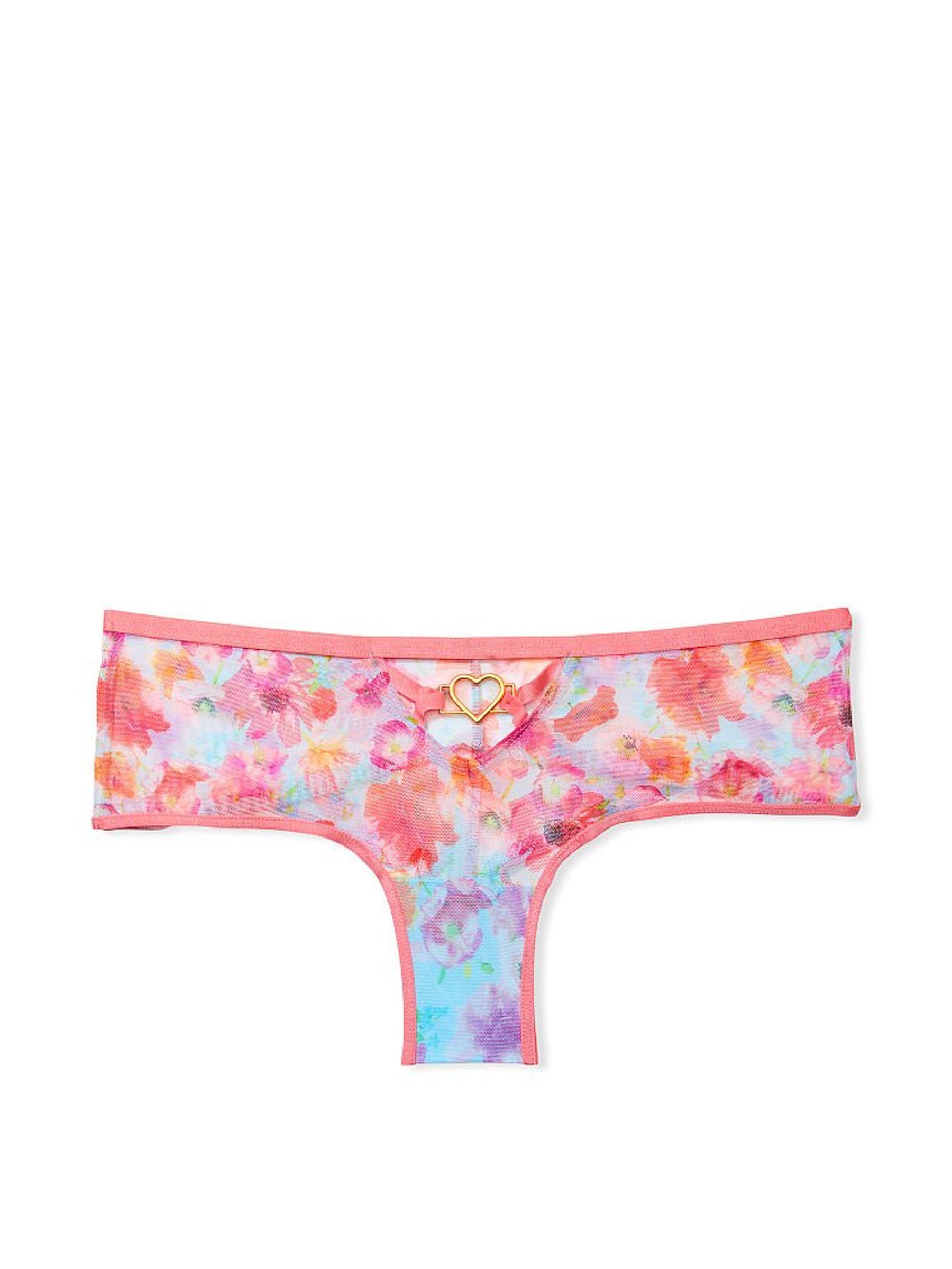 Breaker Blue Poppies Heartware Mesh Cheeky Panty - Image 3 of 4