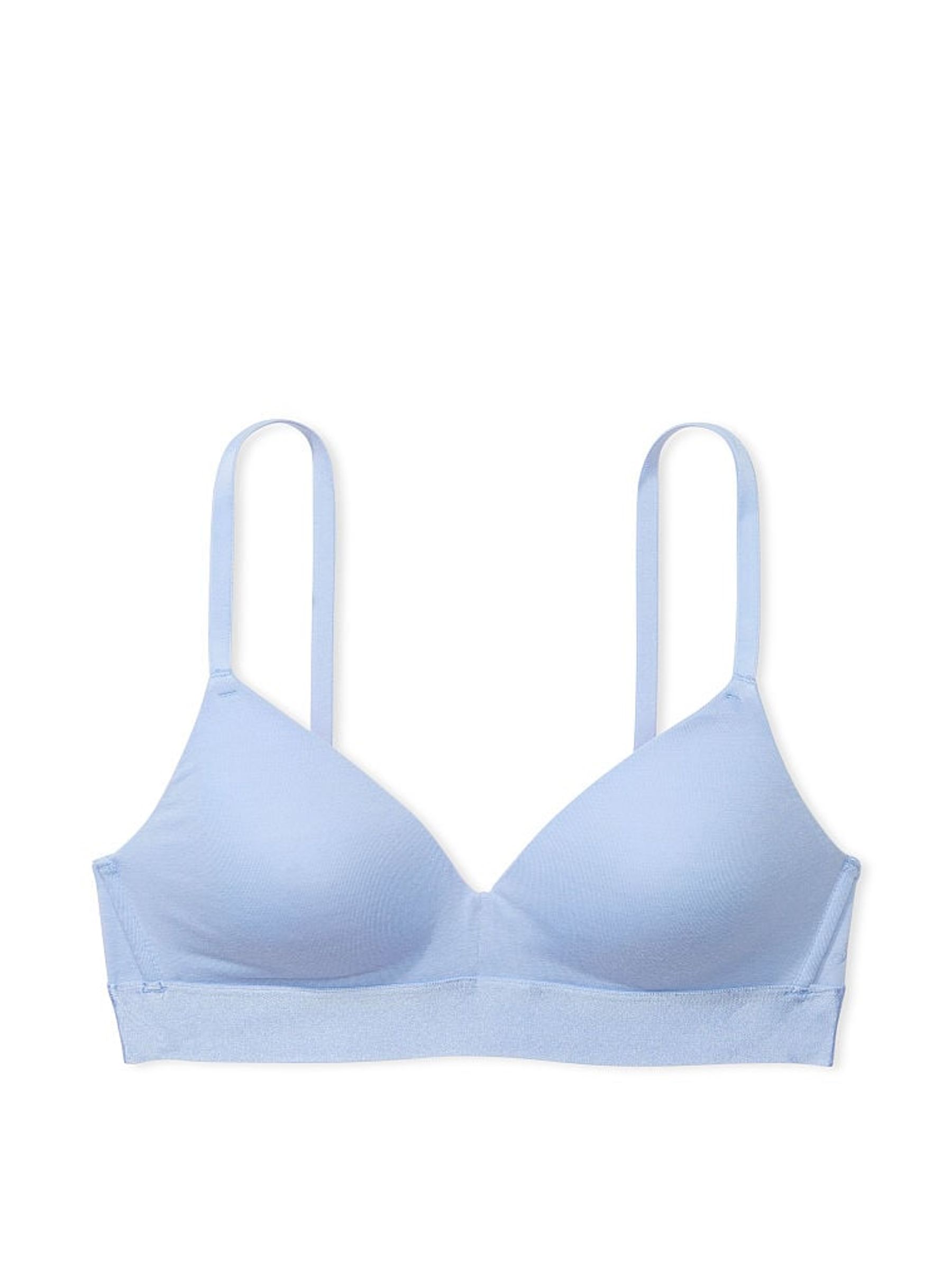 Harbor Blue Non Wired Lightly Lined Cotton Bra - Image 3 of 3