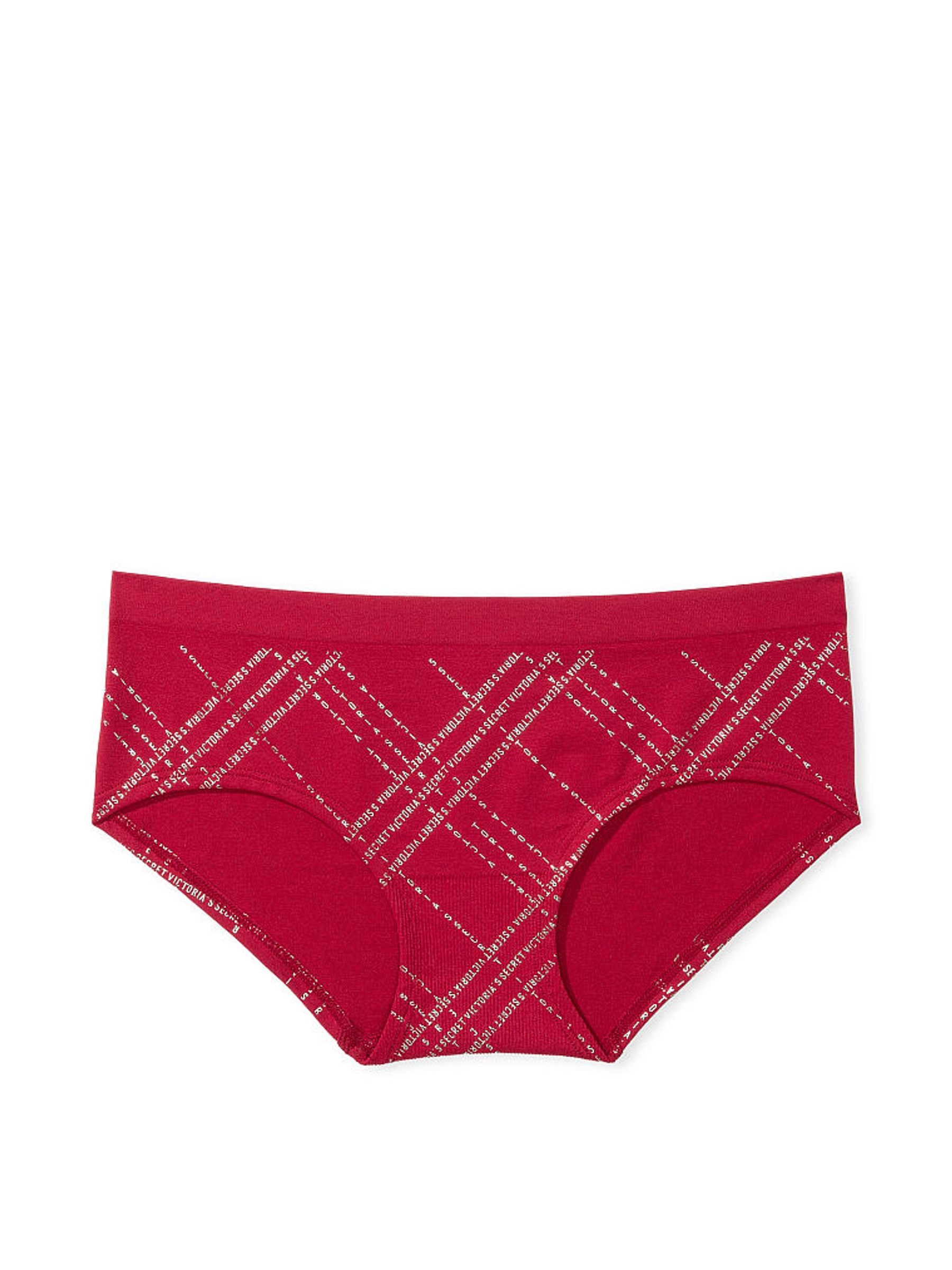 Red Laquer Logo Tartan Smooth Hipster Knickers - Image 3 of 3