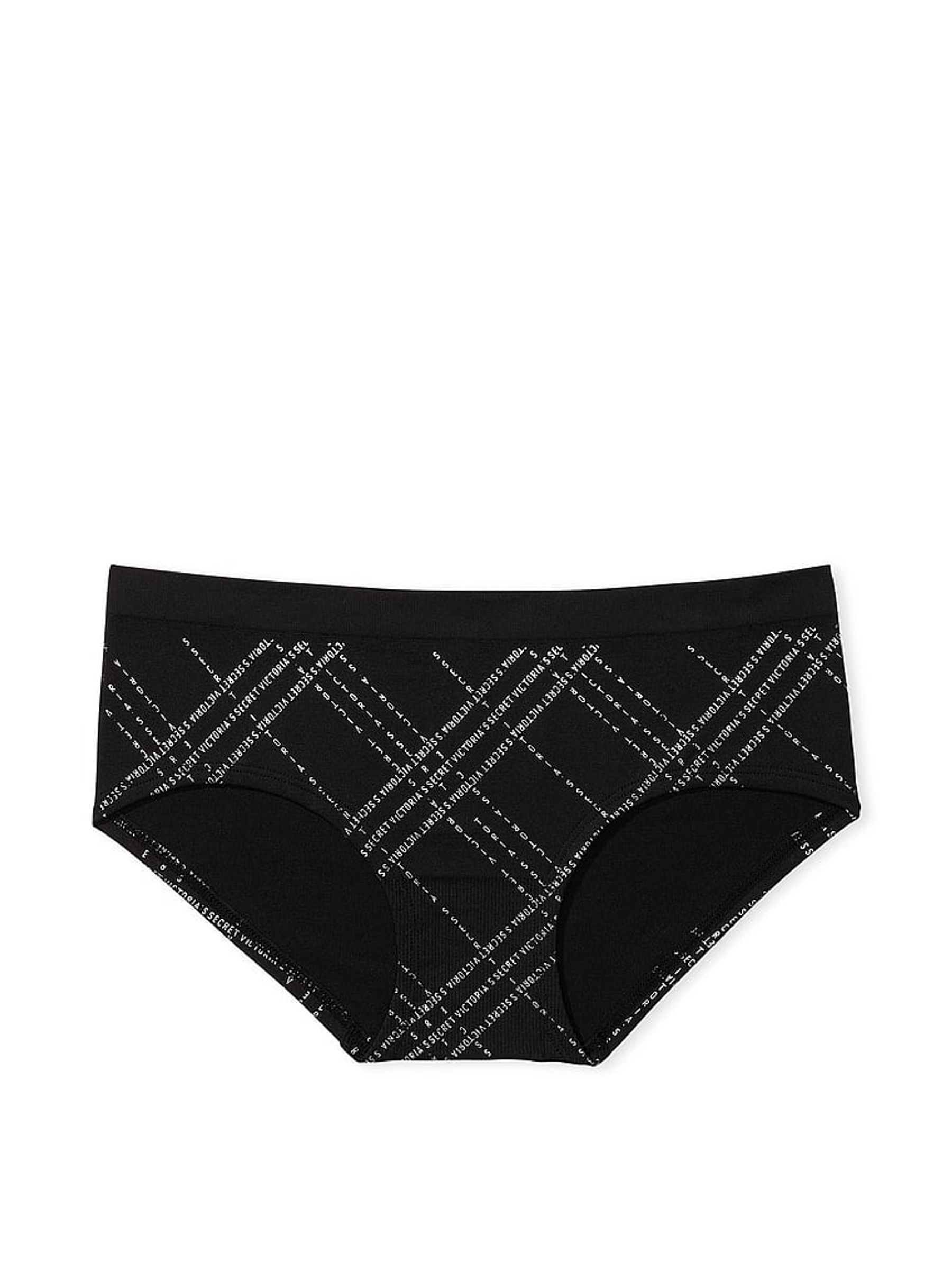 Black Logo Tartan Smooth Hipster Knickers - Image 3 of 4
