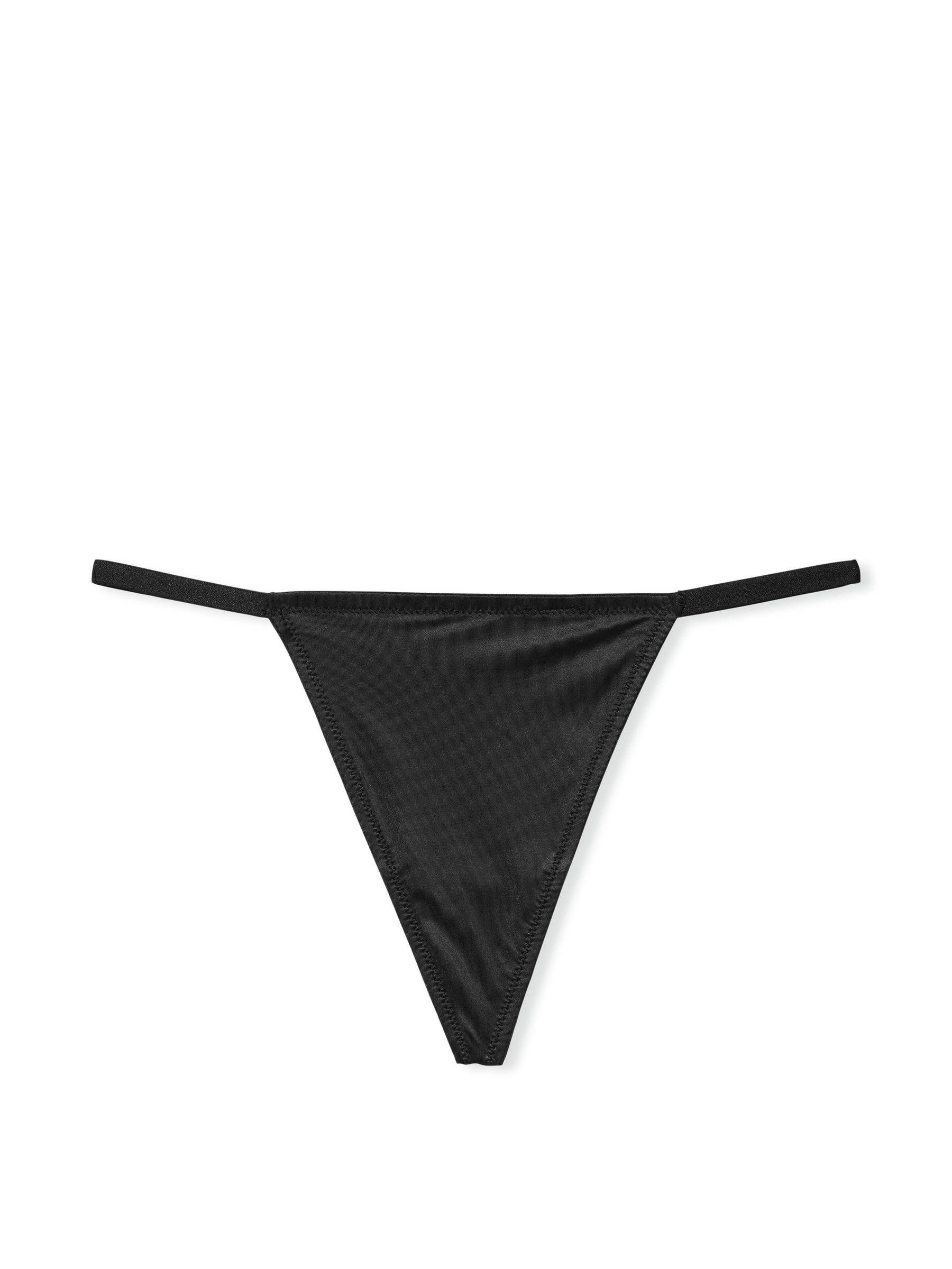 Black Smooth G String Knickers - Image 3 of 3