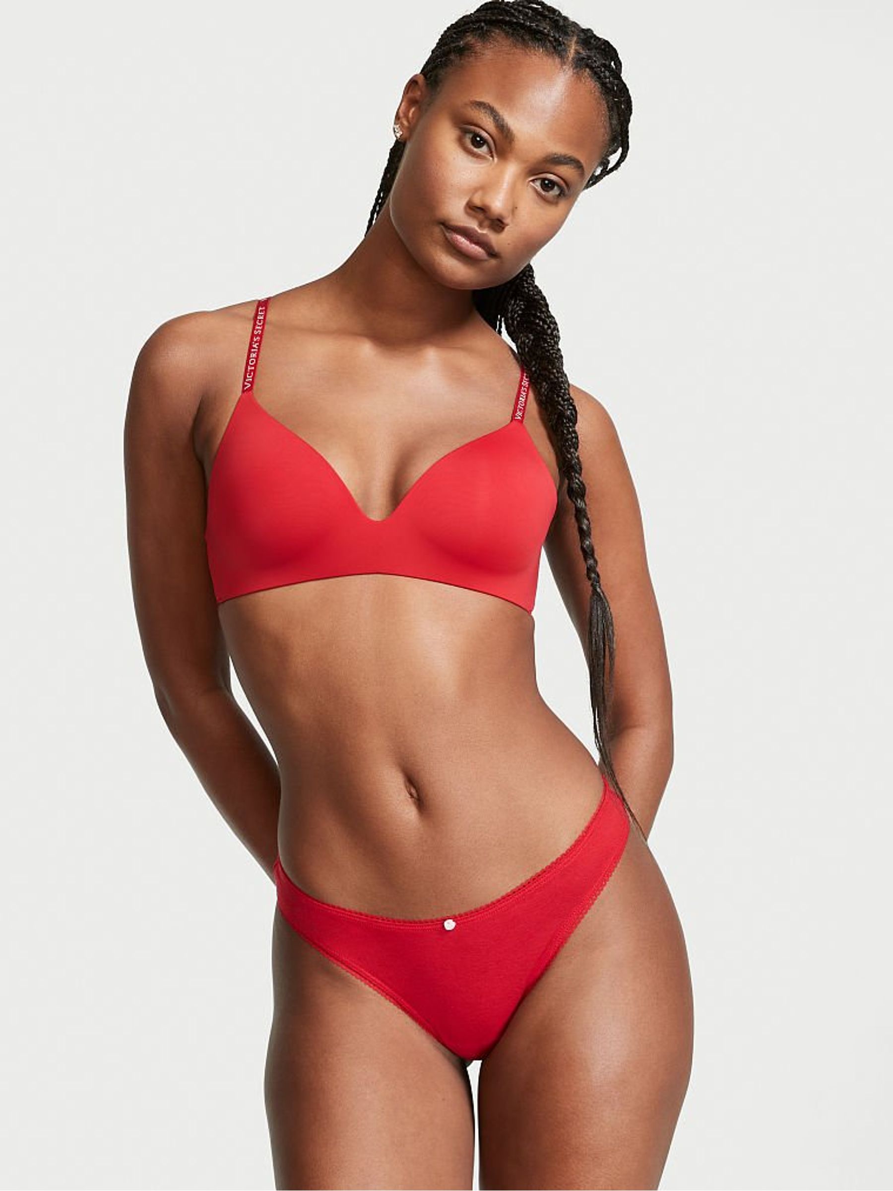 Lipstick Red Cotton Knickers - Image 1 of 3