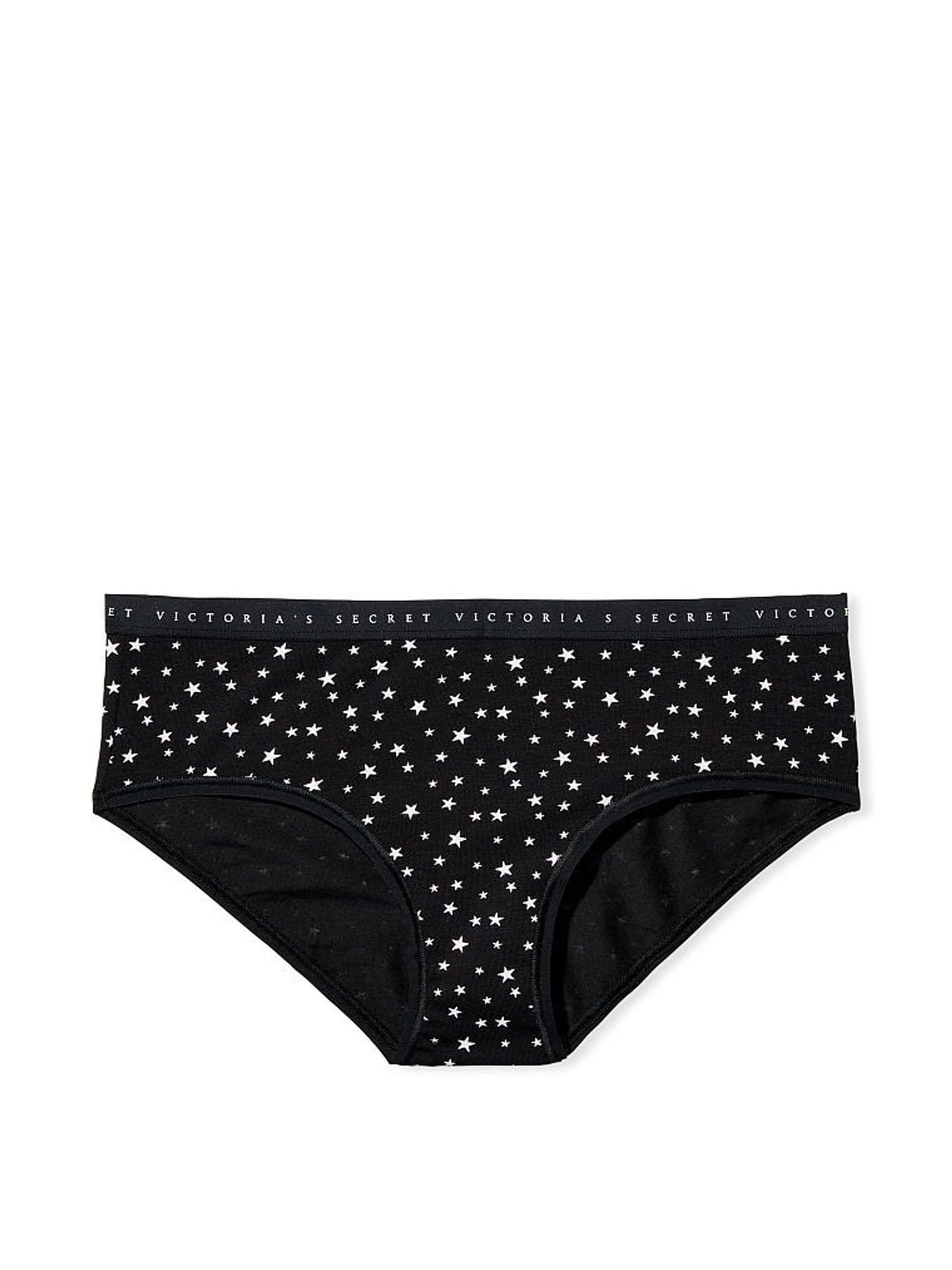 Black Twinkle Star 5Dt6 Stretch Cotton Hipster Knickers - Image 1 of 1