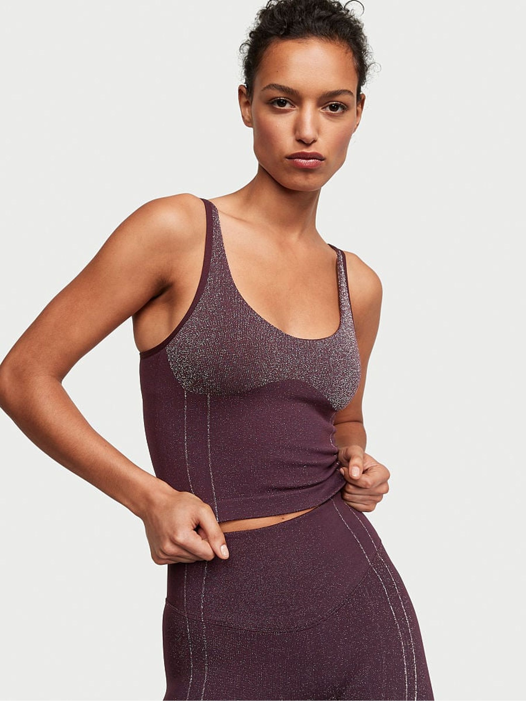 Winter Wine Purple Seamless Tank Top - Image 1 of 3