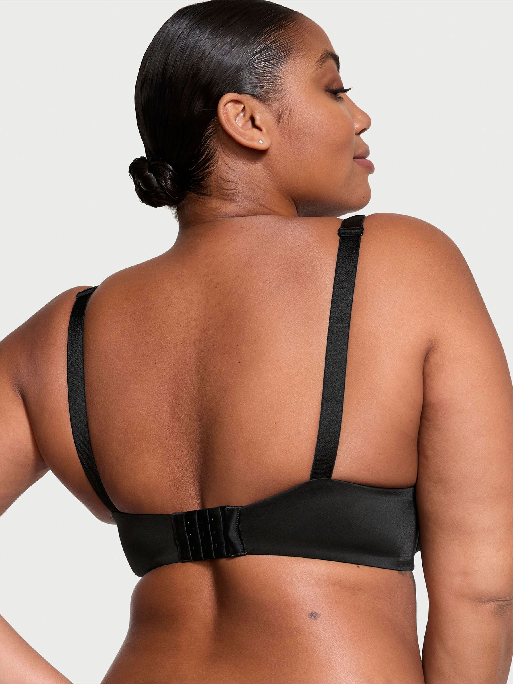 Black Monogram Shine Strap Demi Bra - Image 2 of 3