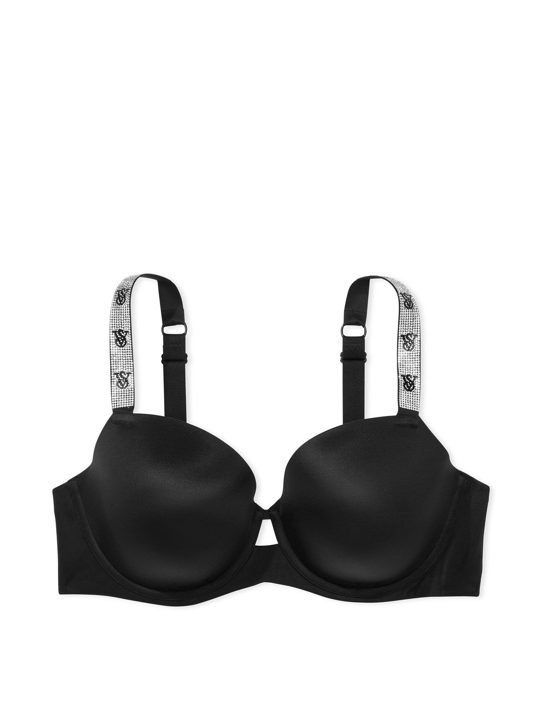 Black Monogram Shine Strap Demi Bra - Image 3 of 3