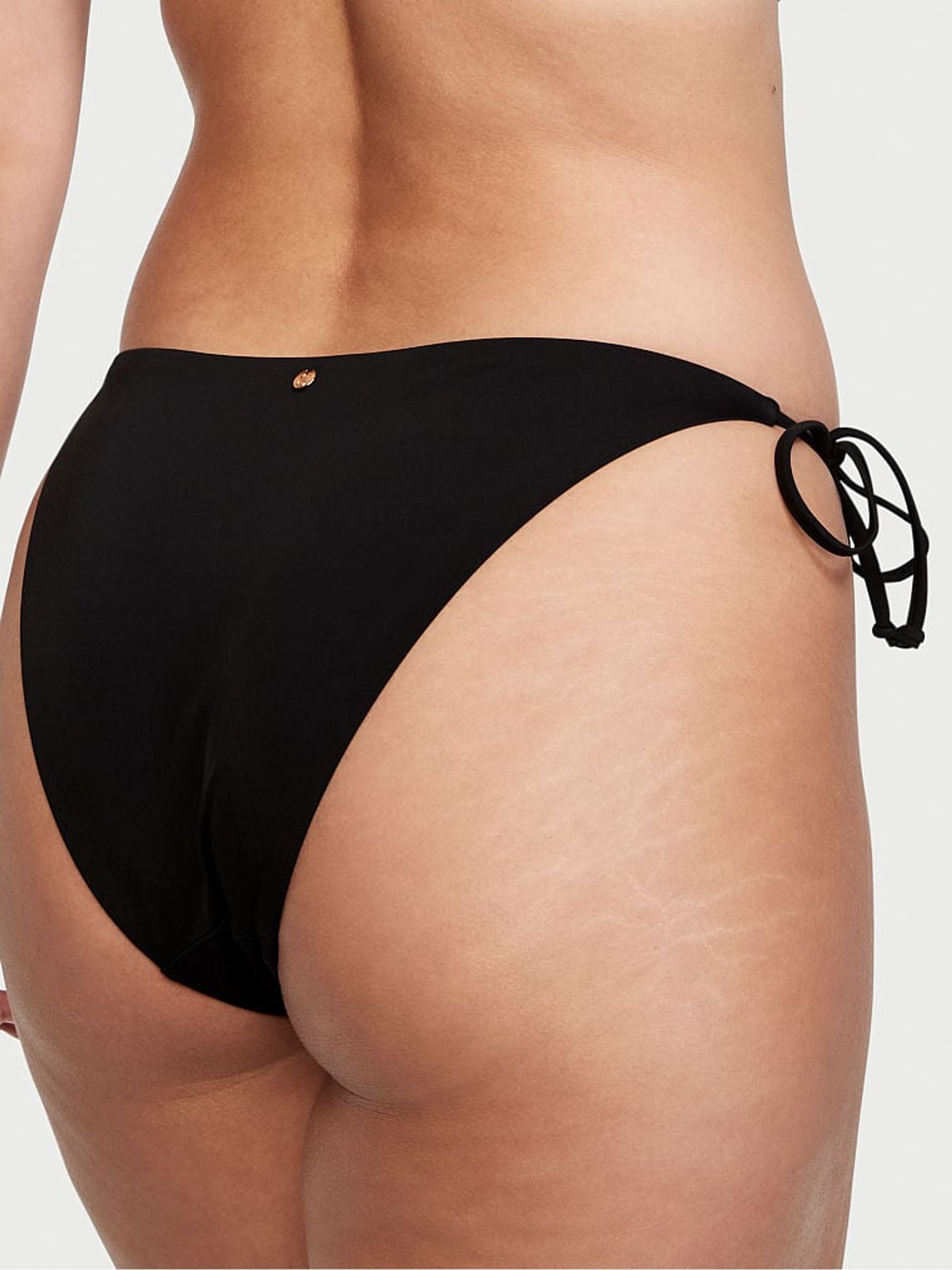 Black Tie Side Bikini Bottom - Image 3 of 4