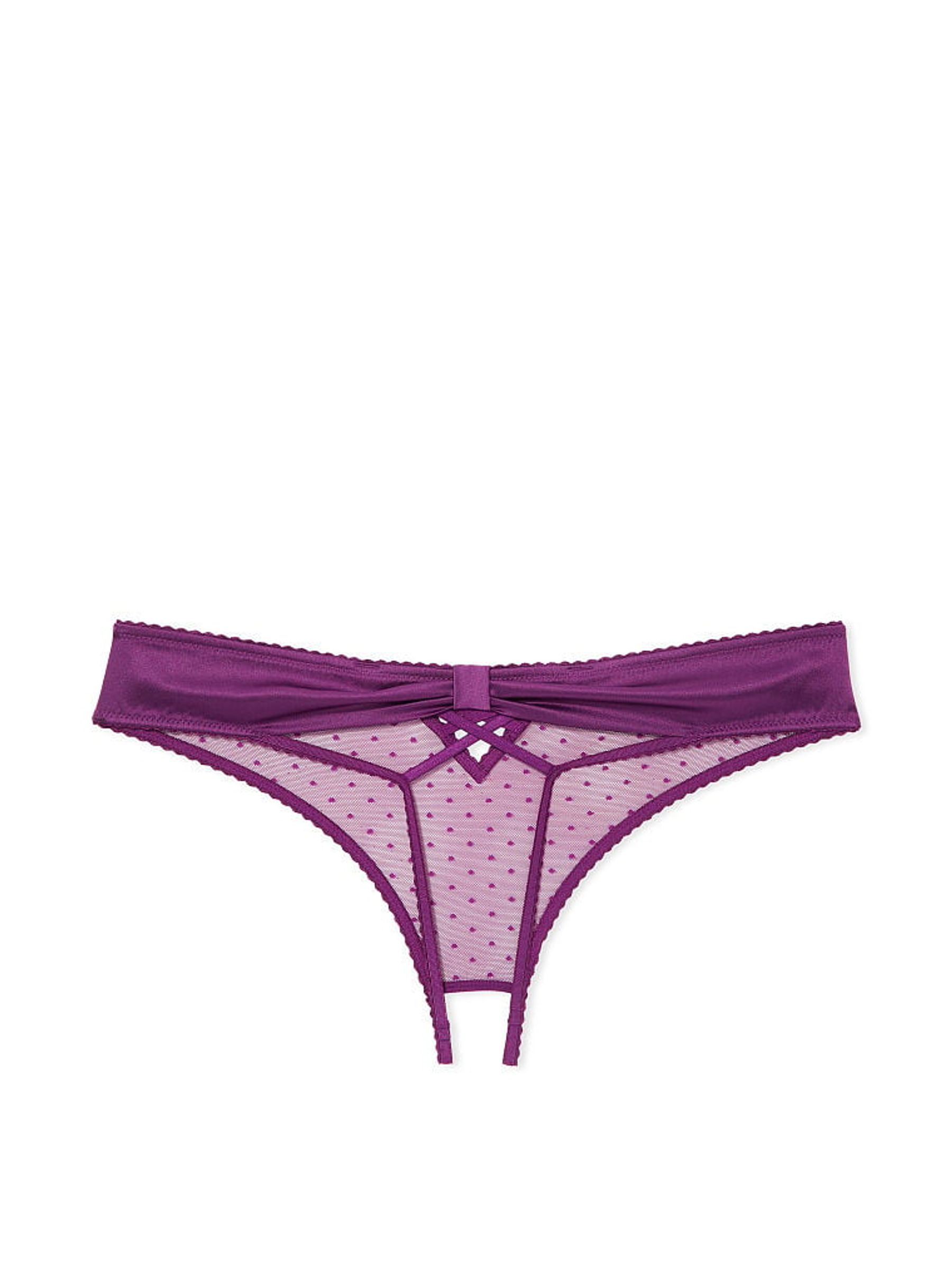 Grape Soda Purple Thong Knickers - Image 4 of 4