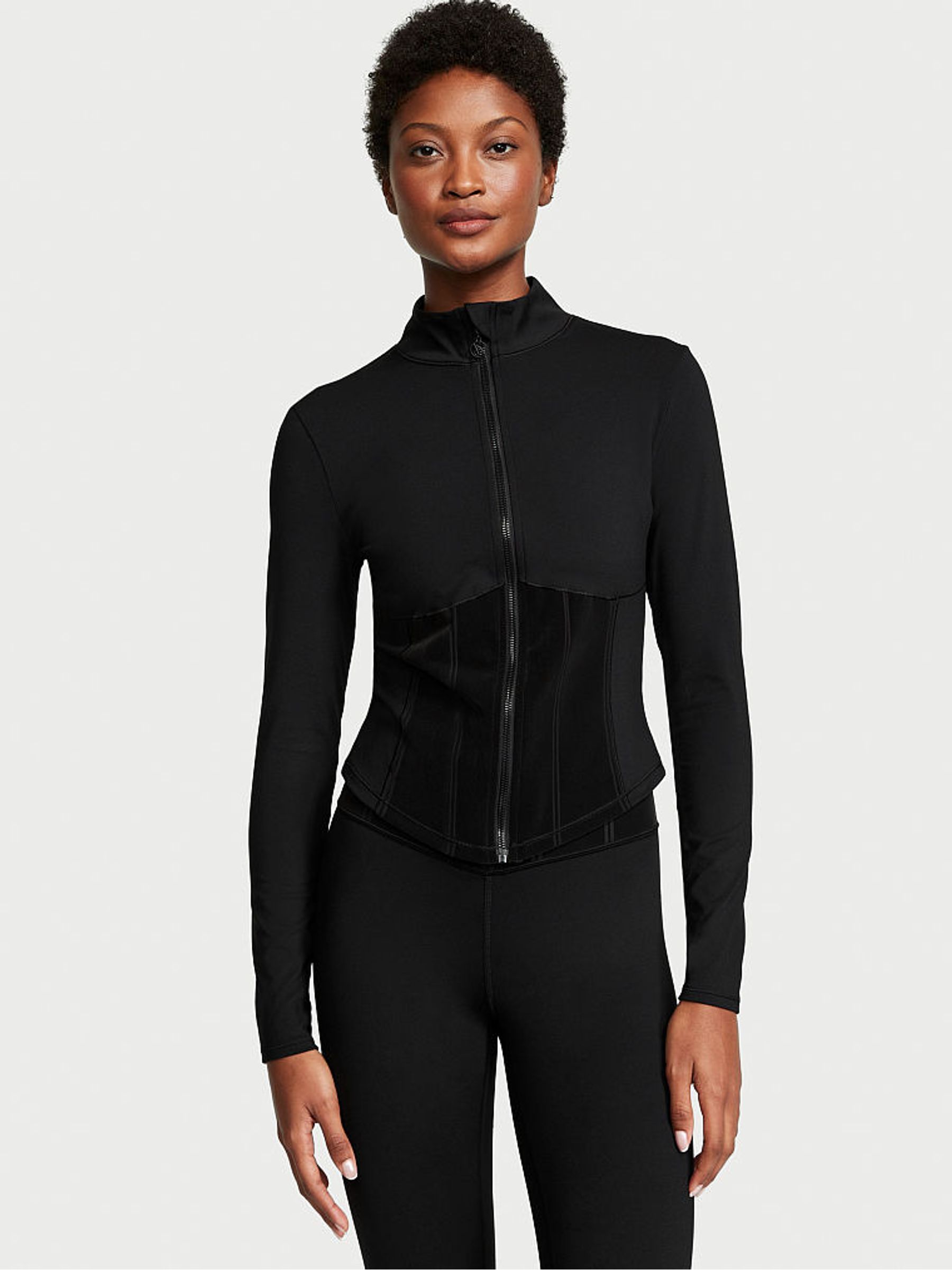 Black Full Zipped Sports Jacket - Image 1 of 3