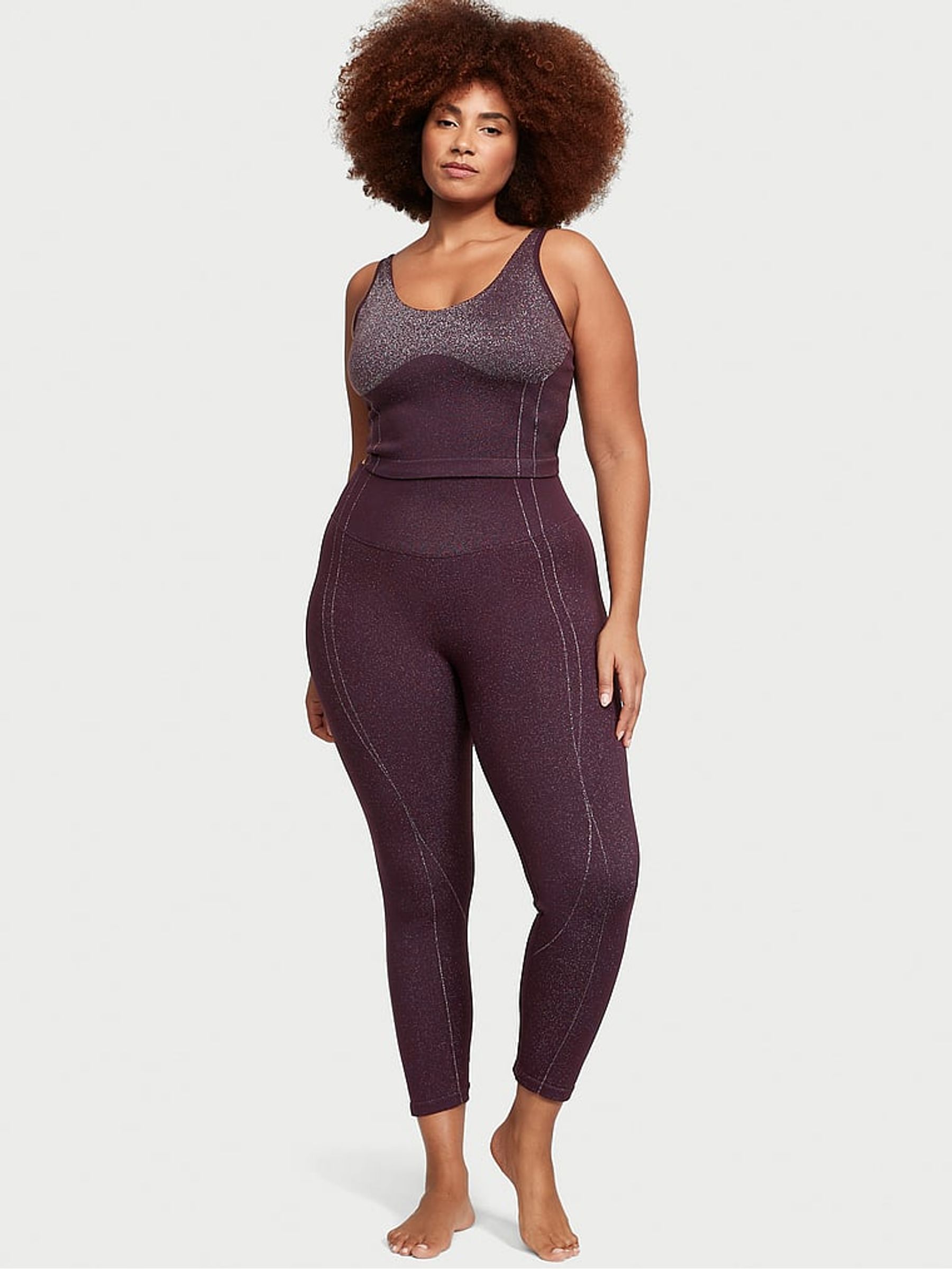 Winter Wine Purple Seamless Legging - Image 1 of 3