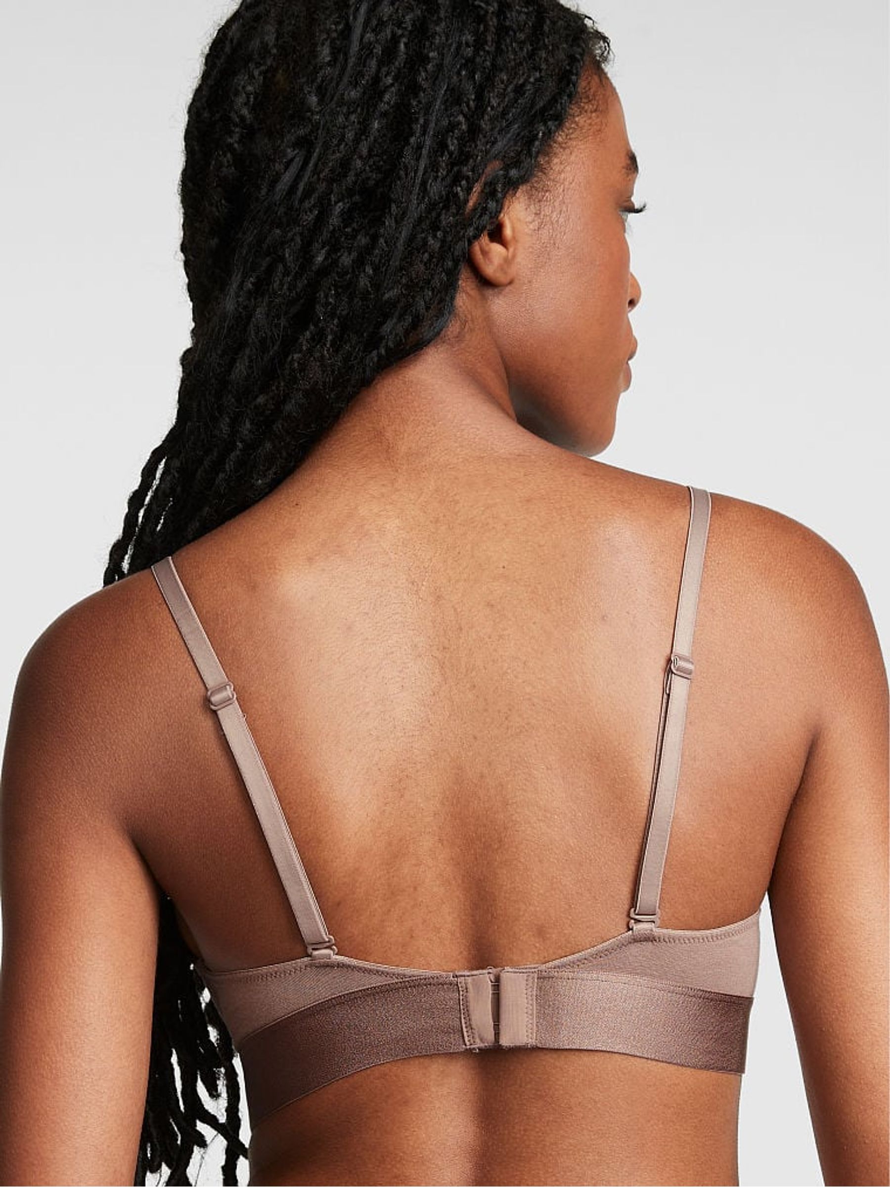 Iced Coffee Brown Non Wired Lightly Lined Cotton Bra - Image 2 of 3