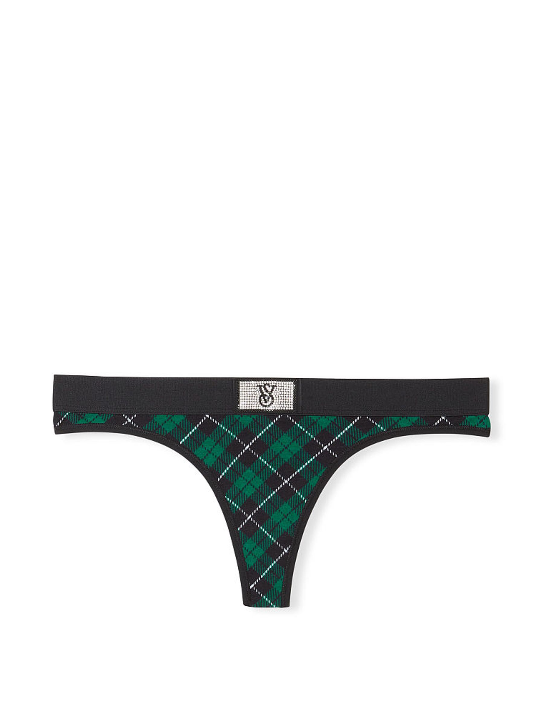 Spruce Green Holiday Tartan Thong Knickers - Image 3 of 3