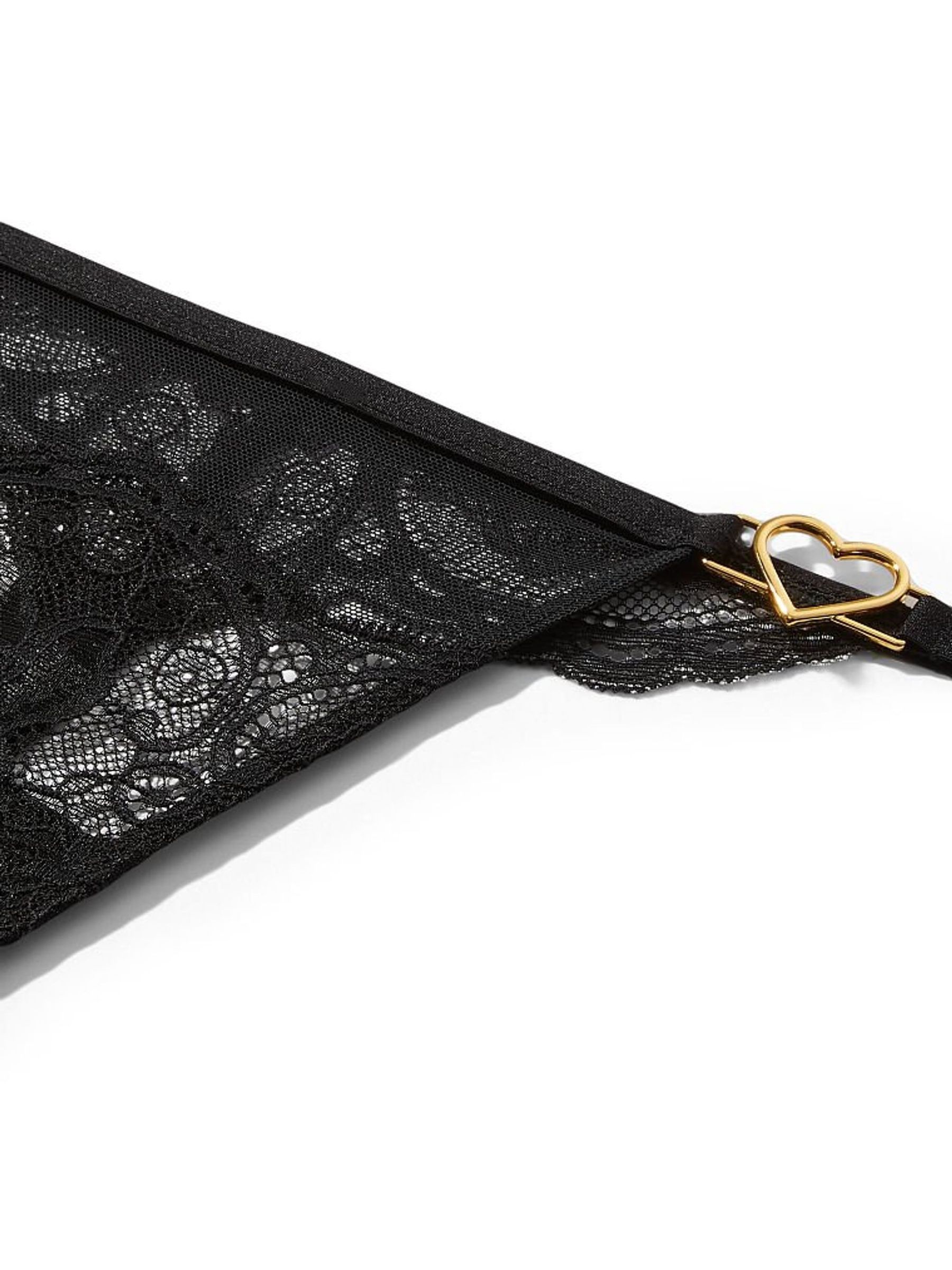Black Lace Thong Knickers - Image 4 of 4