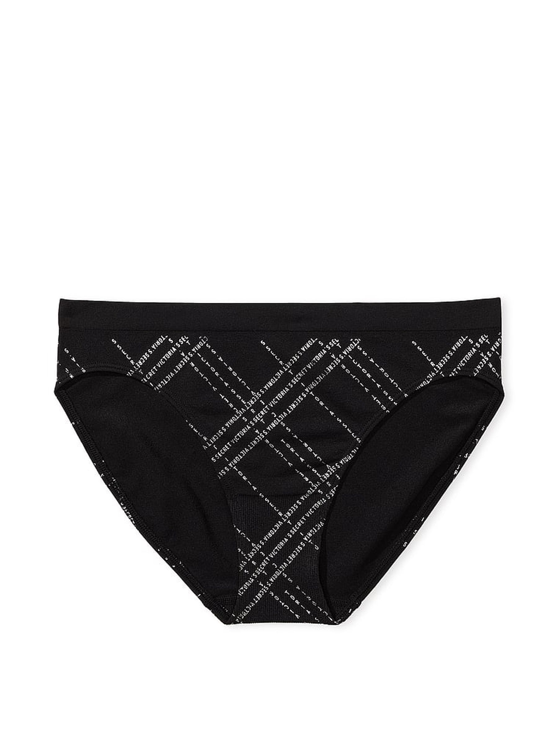 Black Logo Tartan Smooth Bikini Knickers - Image 3 of 3