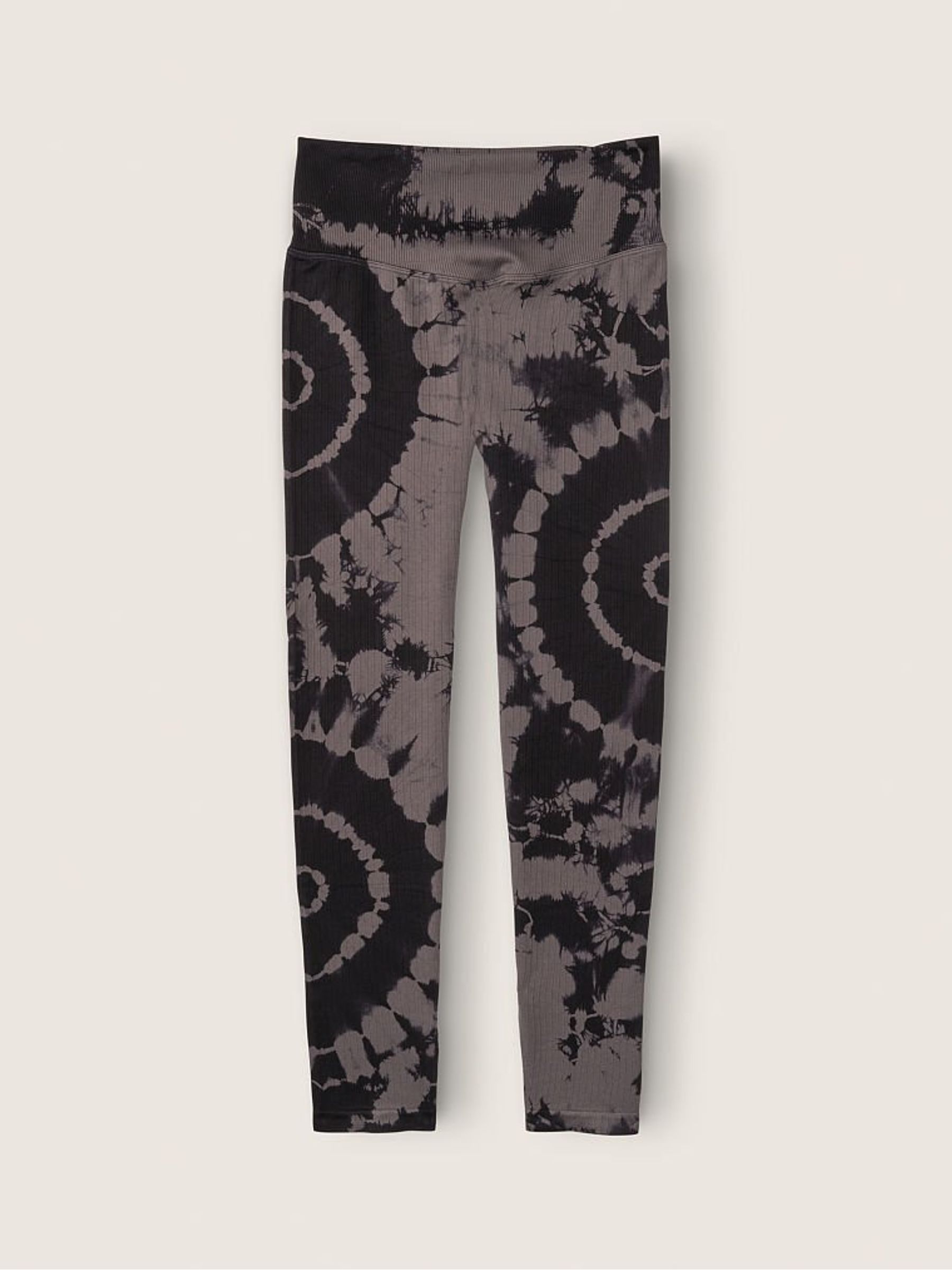 Grey Tie Dye Seamless High Waist Workout Legging - Image 4 of 4