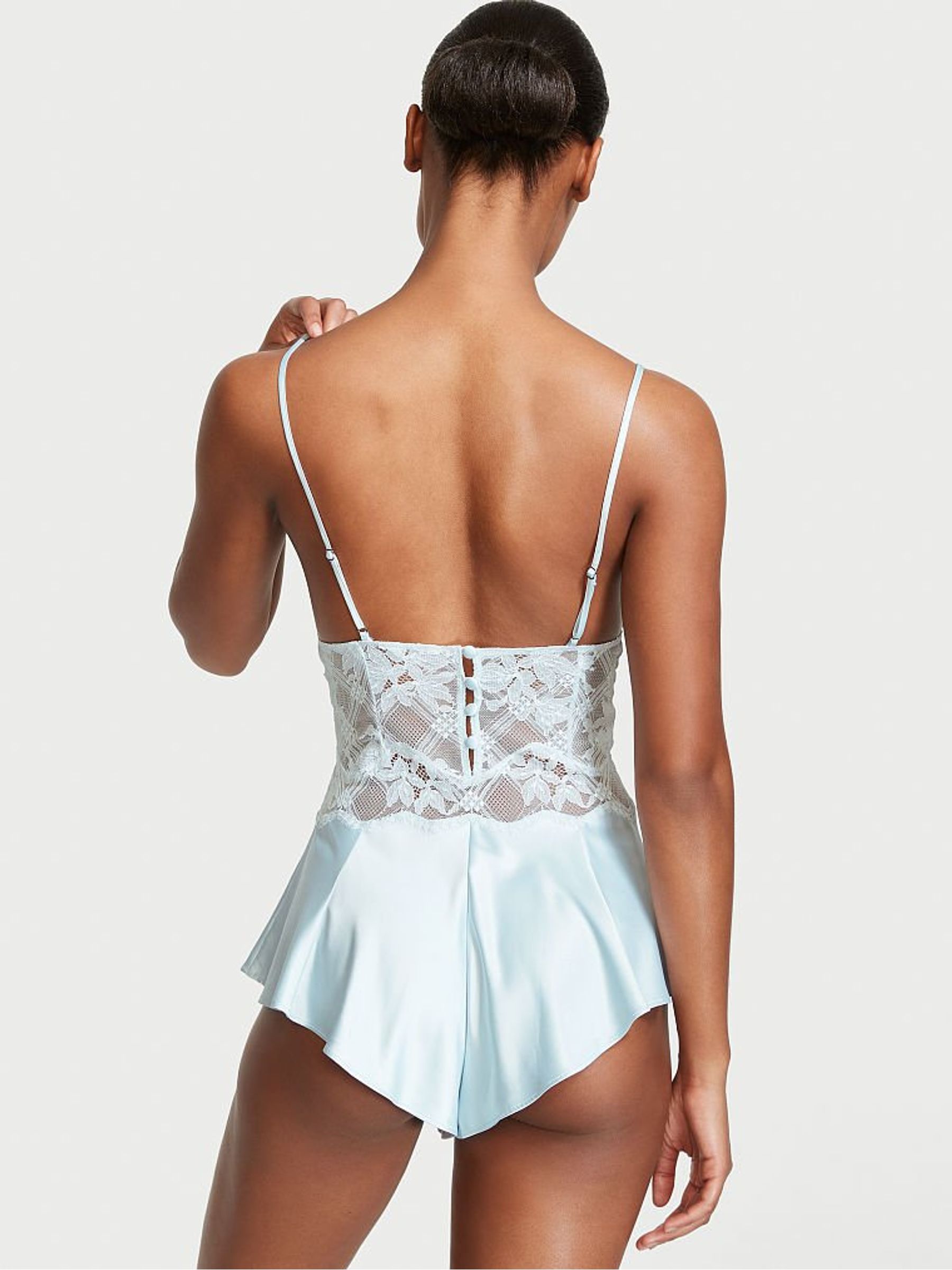 Ballad Blue Lace Rompersuit - Image 2 of 3