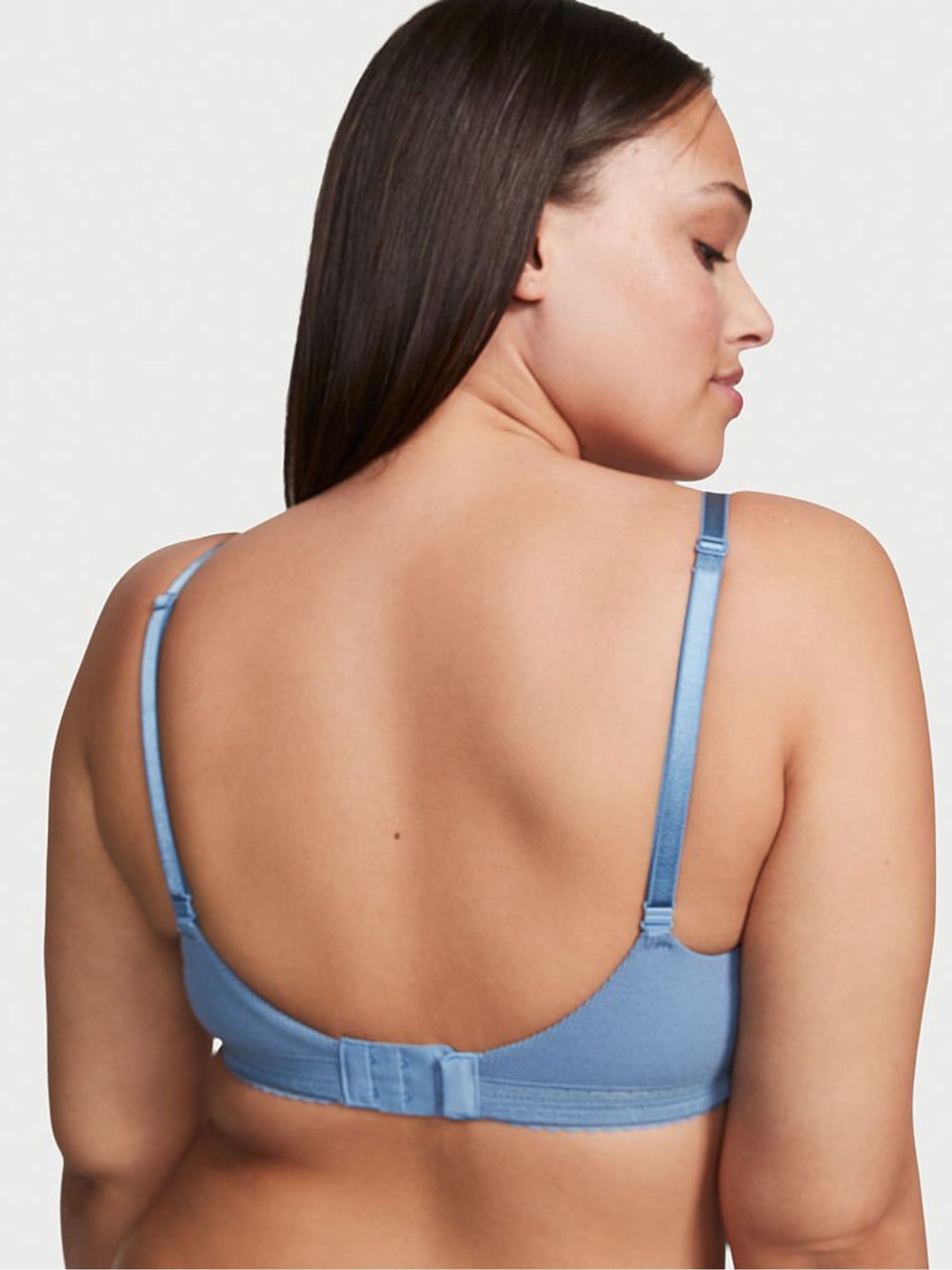 Faded Denim Blue T-Shirt Bra - Image 2 of 3
