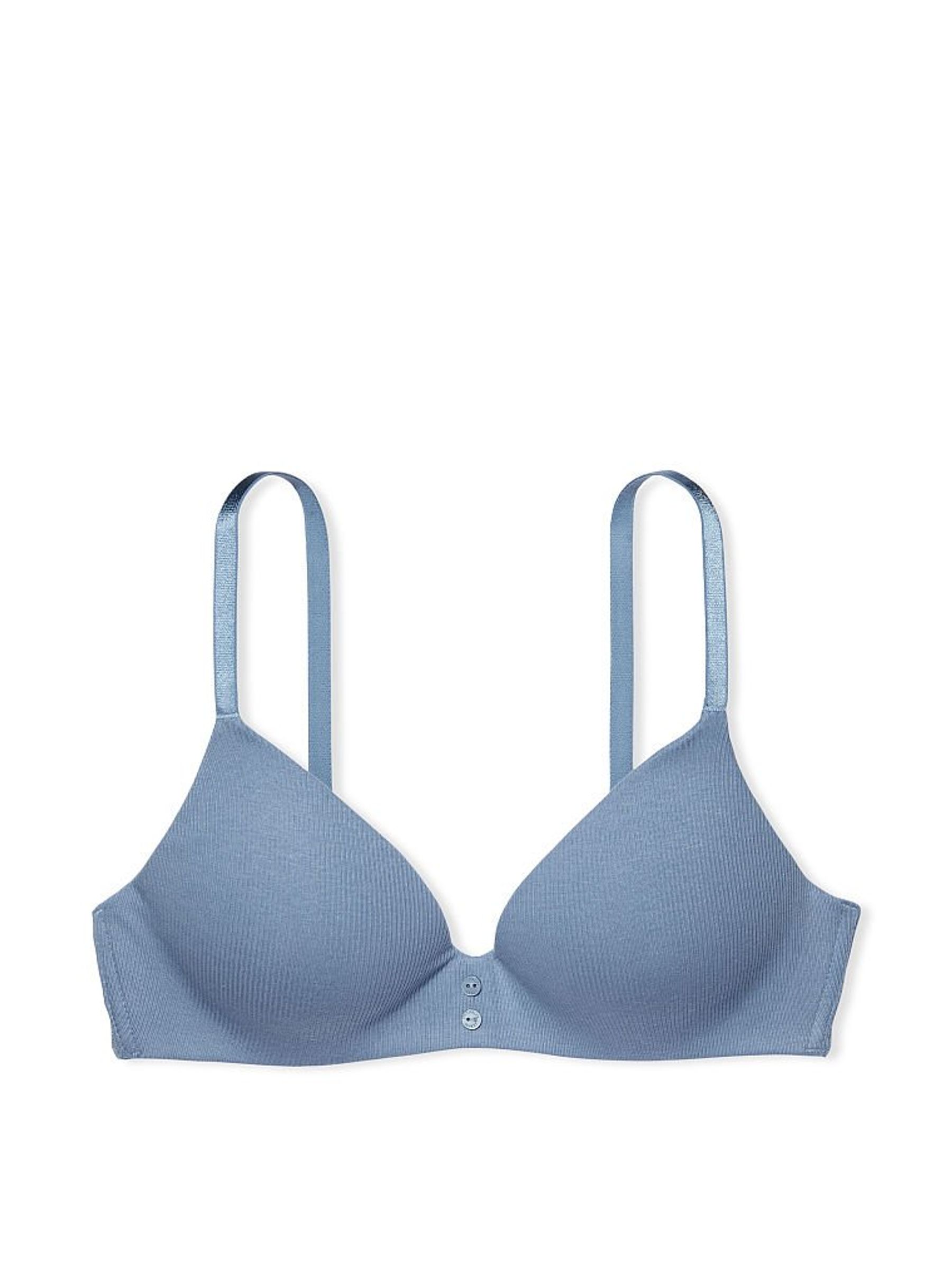 Faded Denim Blue T-Shirt Bra - Image 3 of 3