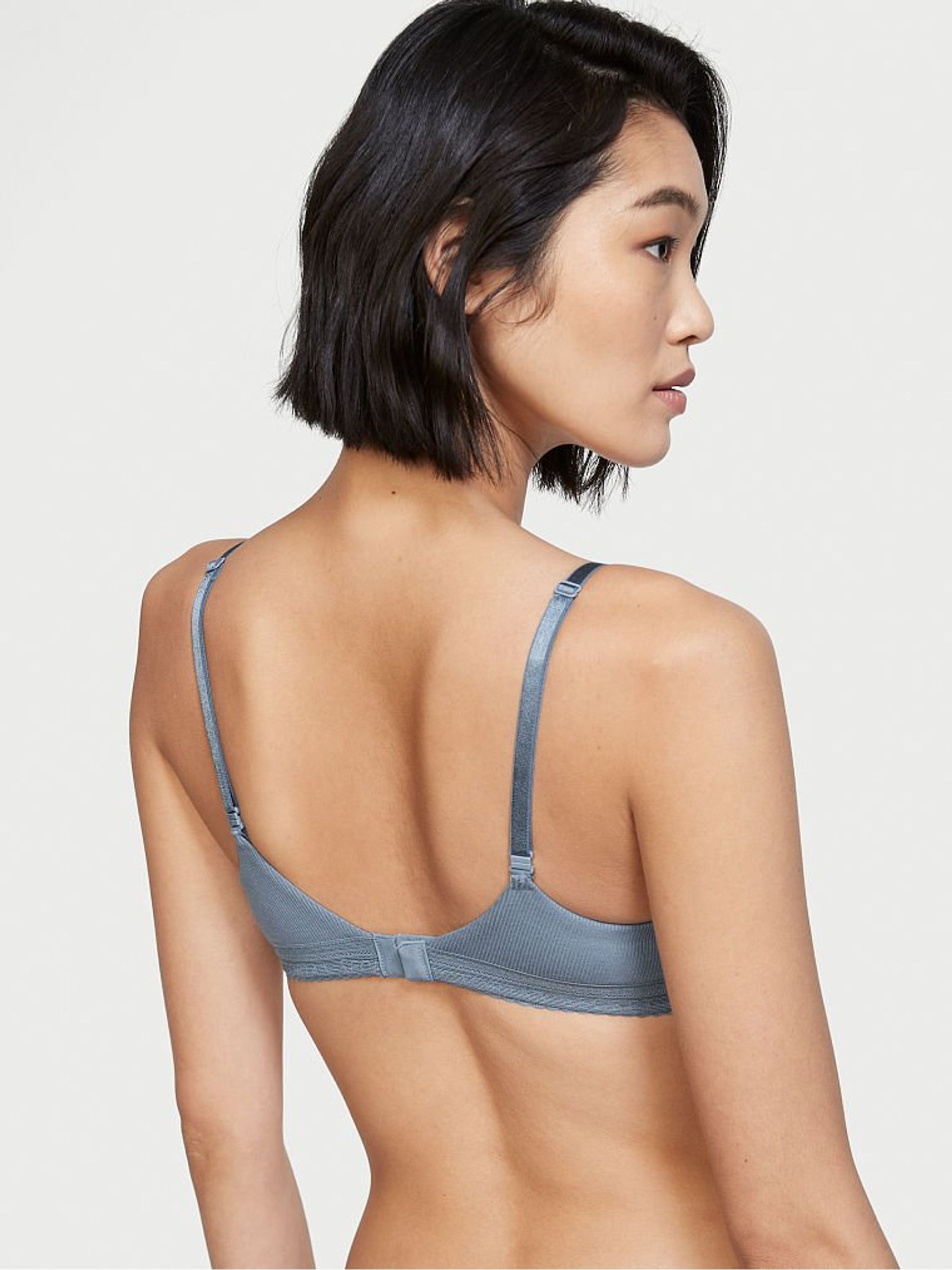 Faded Denim Blue Smooth Lightly Lined T-Shirt Bra - Image 2 of 3