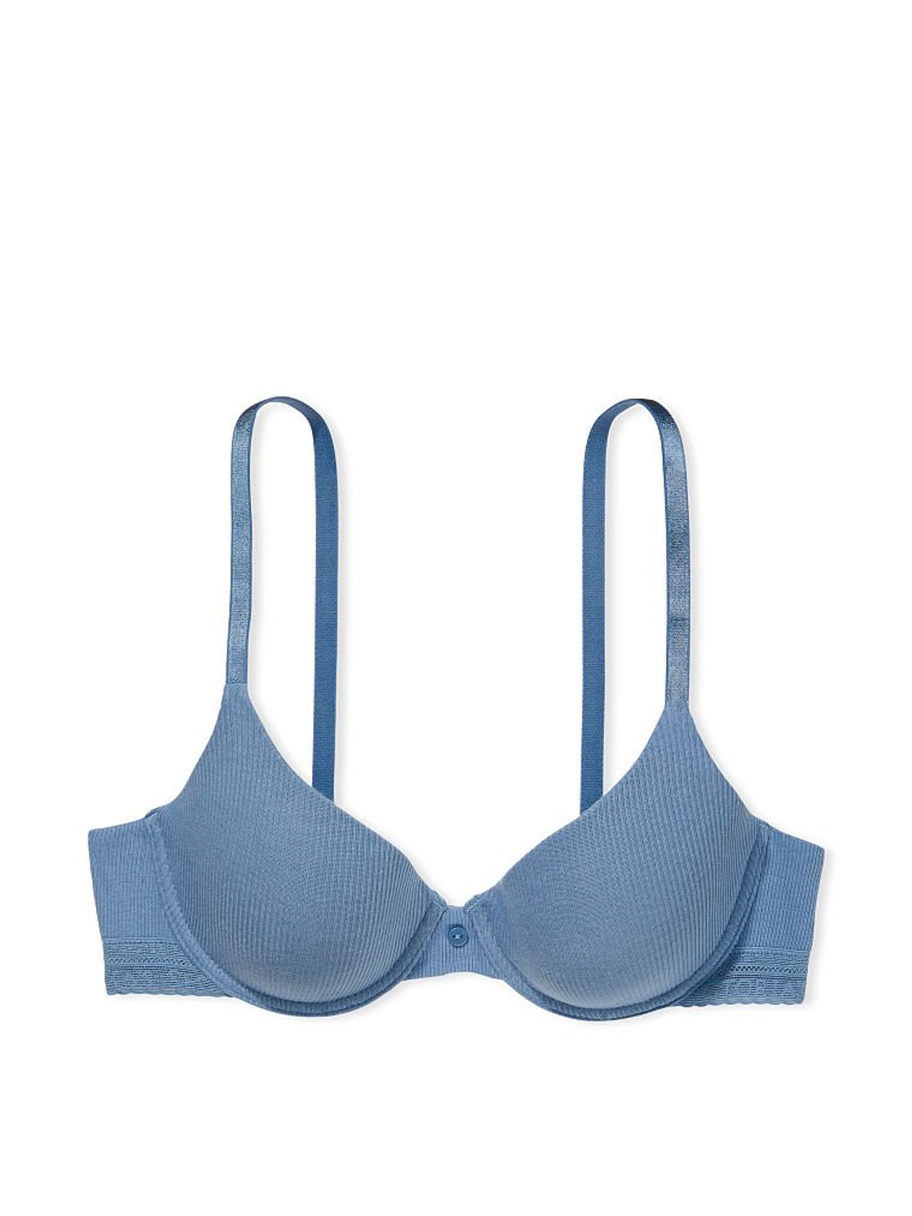 Faded Denim Blue Smooth Lightly Lined T-Shirt Bra - Image 3 of 3
