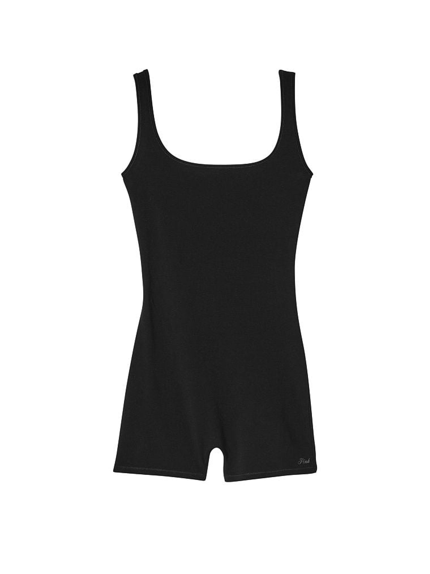 Pure Black Cotton Playsuit - Image 3 of 3