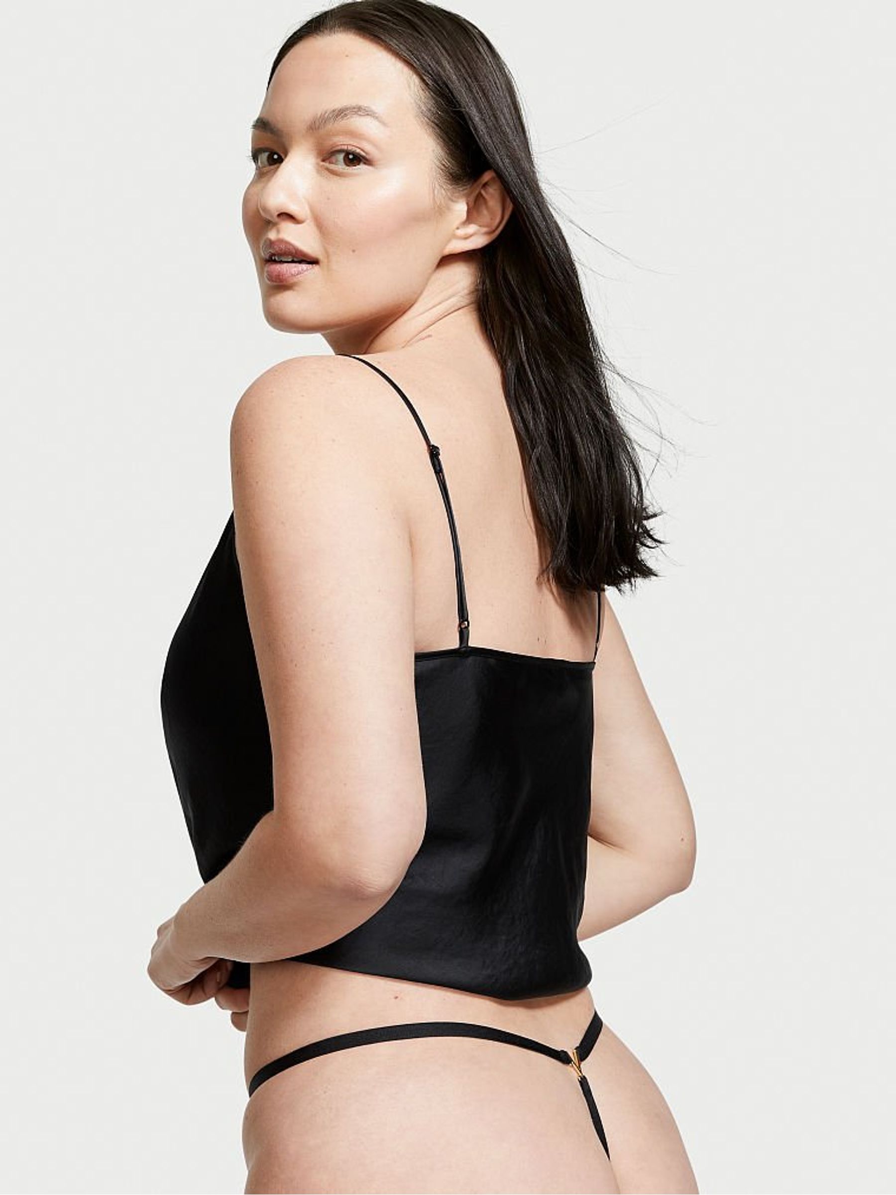 Black Lace G String Knickers - Image 2 of 4