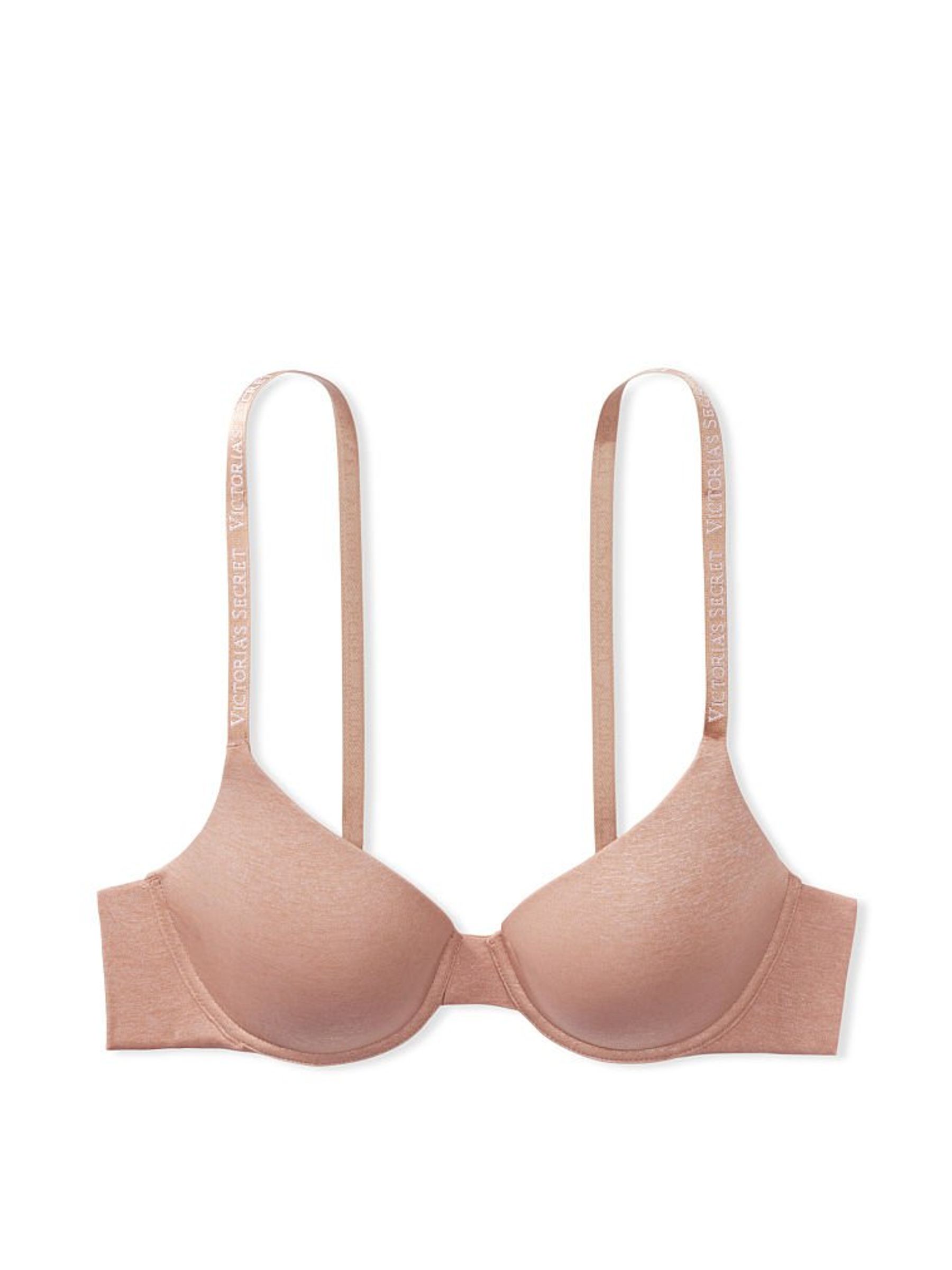 Sweet Praline Nude Smooth Logo Strap Lightly Lined T-Shirt Bra - Image 3 of 3