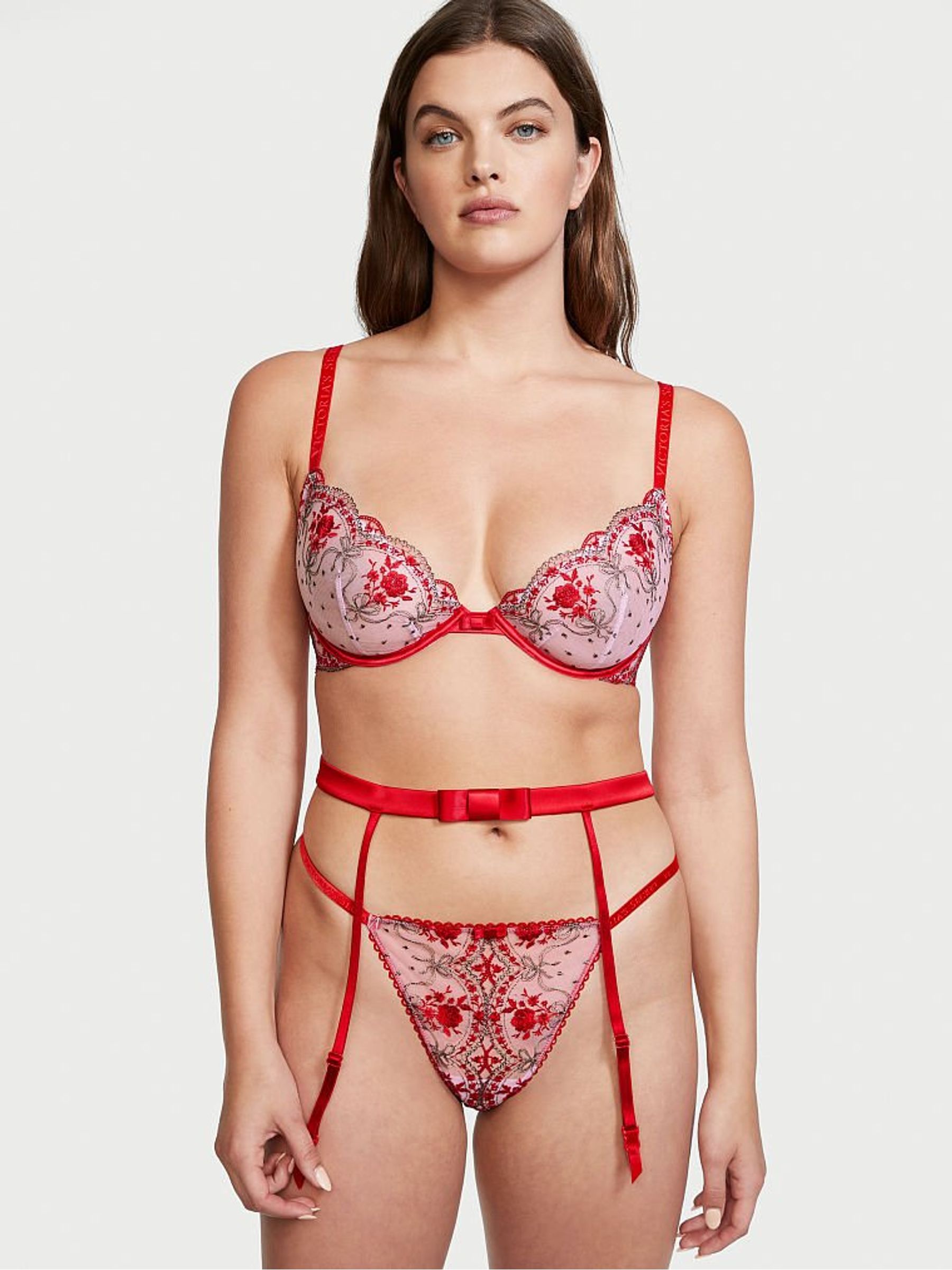 Lipstick Rosebud Dot Garter Belt - Image 1 of 4